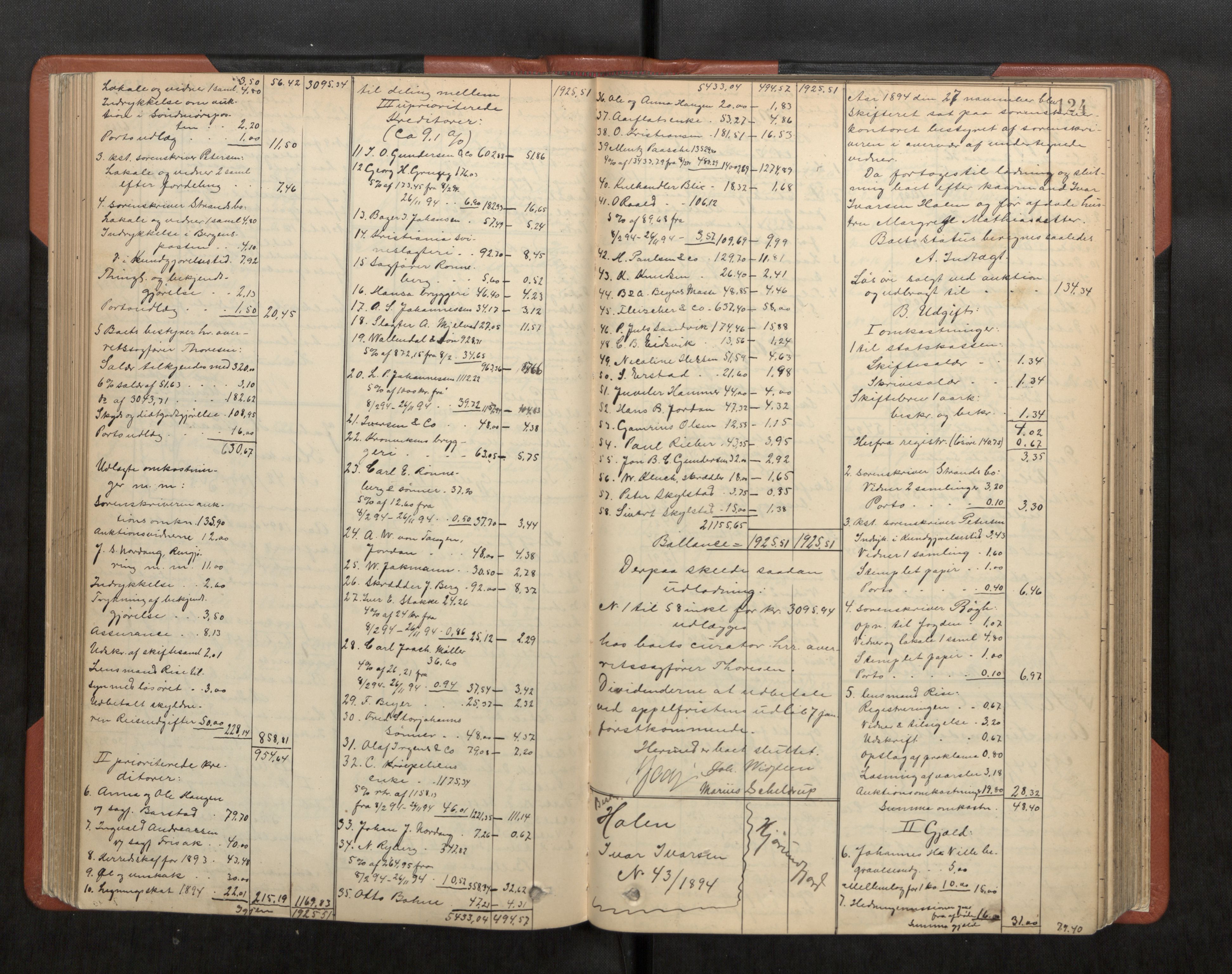 Søre Sunnmøre sorenskriveri, AV/SAT-A-4122/1/3/3A/L0019: Skifte- / Skifteutloddings- / Skifteslutningsprotokollar, 1889-1901, s. 124