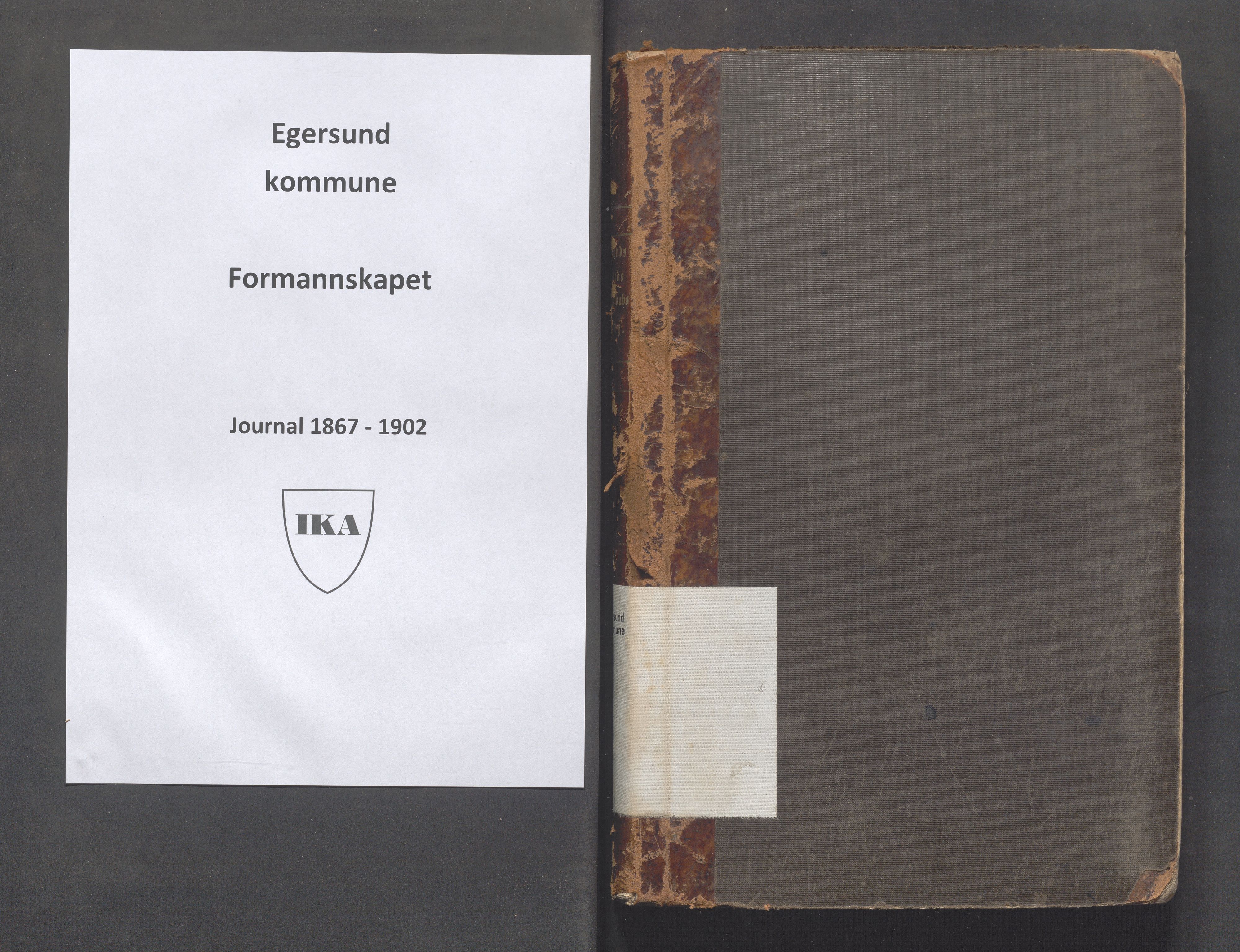 Egersund kommune (Ladested) - Formannskapet, IKAR/K-100502/C/Ca/L0001: Brevjournal, 1867-1902