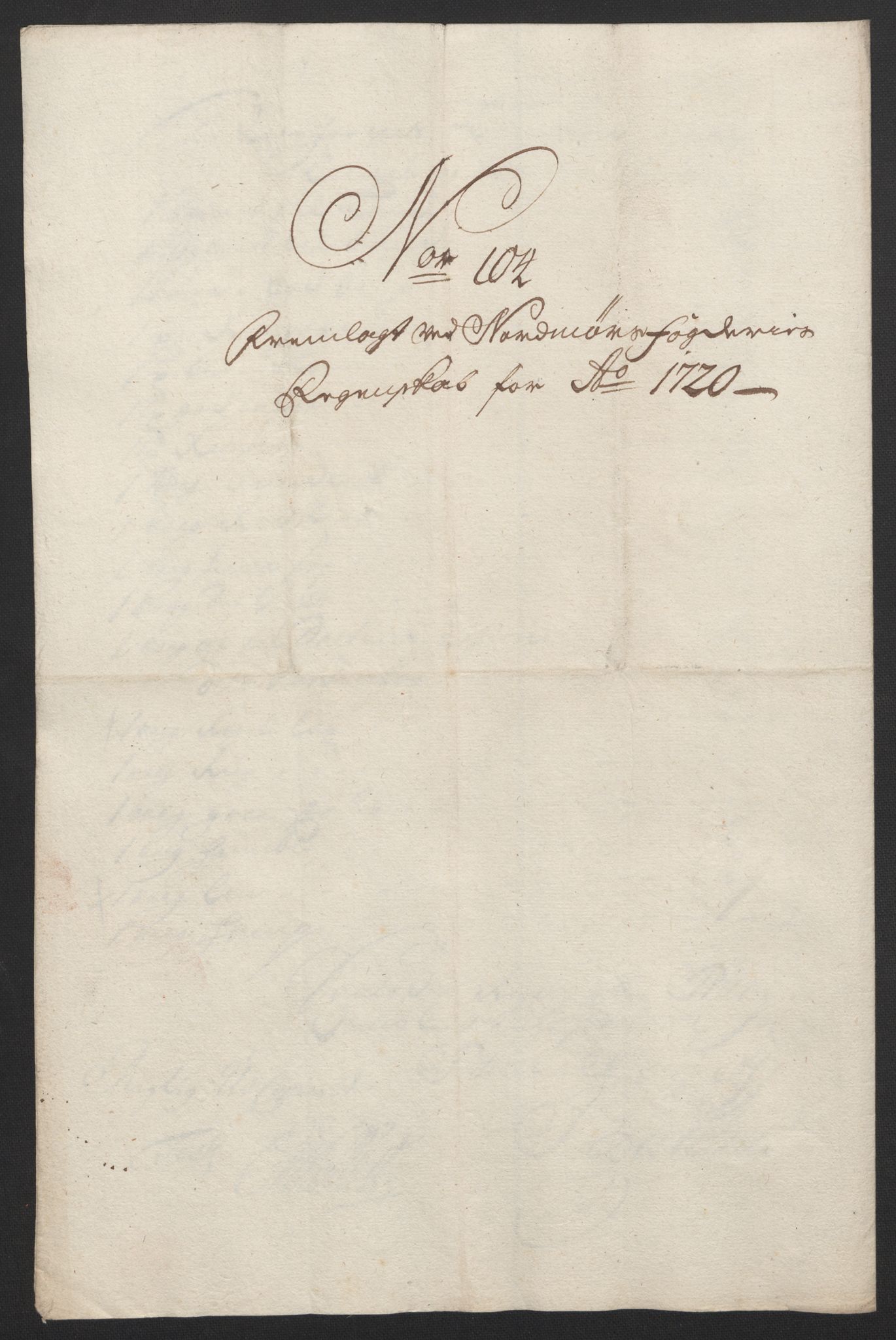 Rentekammeret inntil 1814, Reviderte regnskaper, Fogderegnskap, AV/RA-EA-4092/R56/L3753: Fogderegnskap Nordmøre, 1720, s. 352