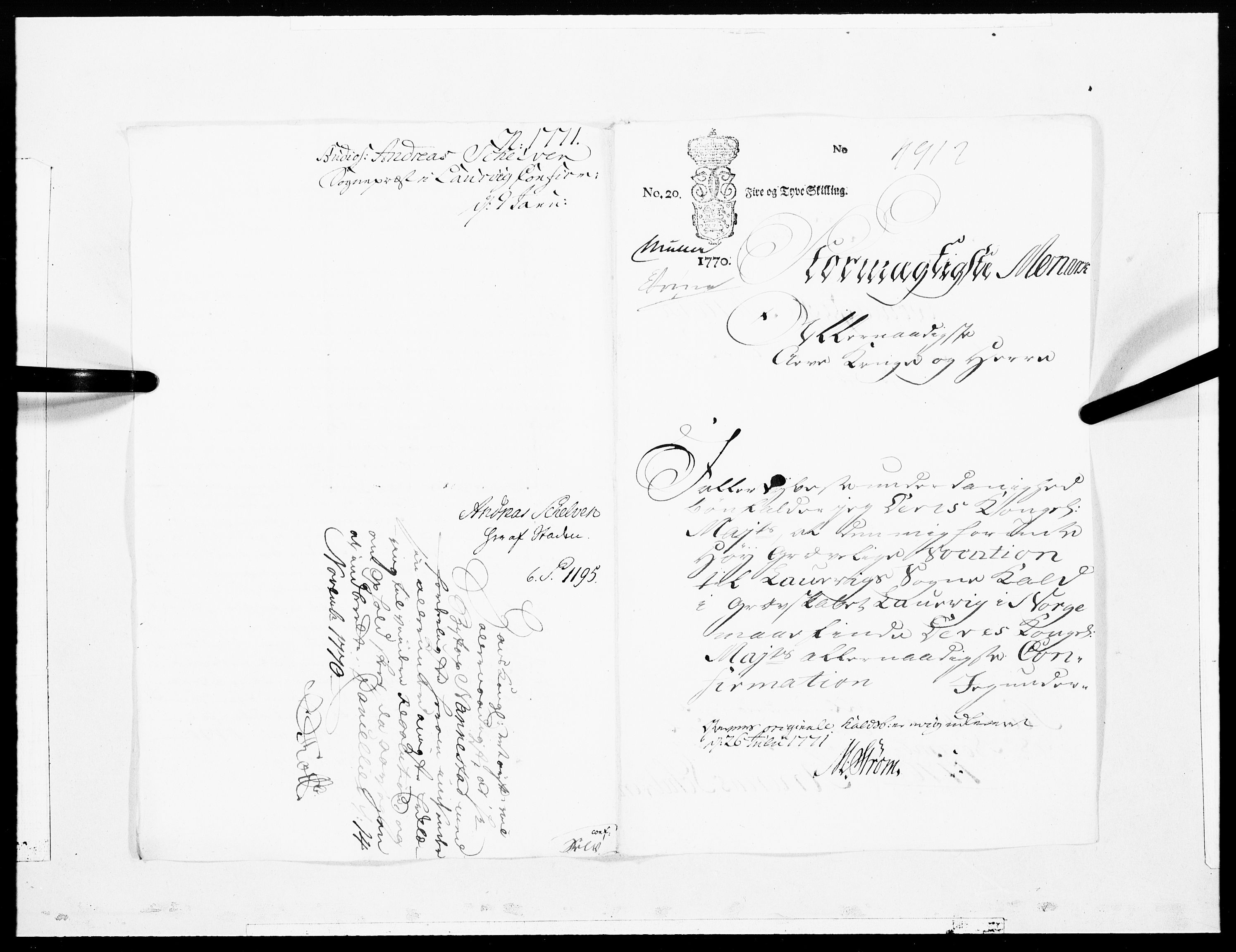 Danske Kanselli 1572-1799, AV/RA-EA-3023/F/Fc/Fcc/Fcca/L0203: Norske innlegg 1572-1799, 1771, s. 10