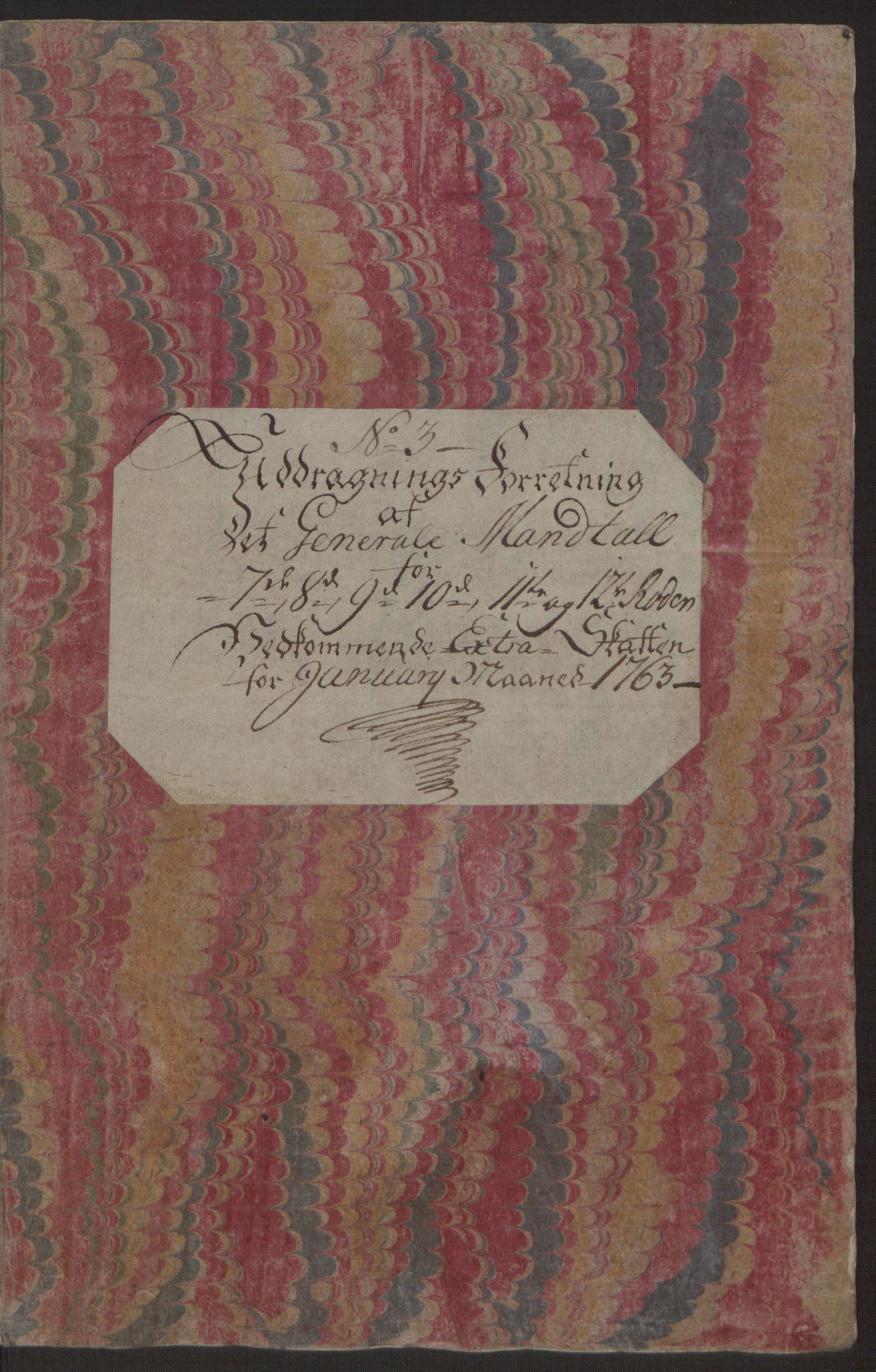 Rentekammeret inntil 1814, Reviderte regnskaper, Byregnskaper, AV/RA-EA-4066/R/Rp/L0366/0001: [P20] Kontribusjonsregnskap / Ekstraskatt, 1763, s. 167