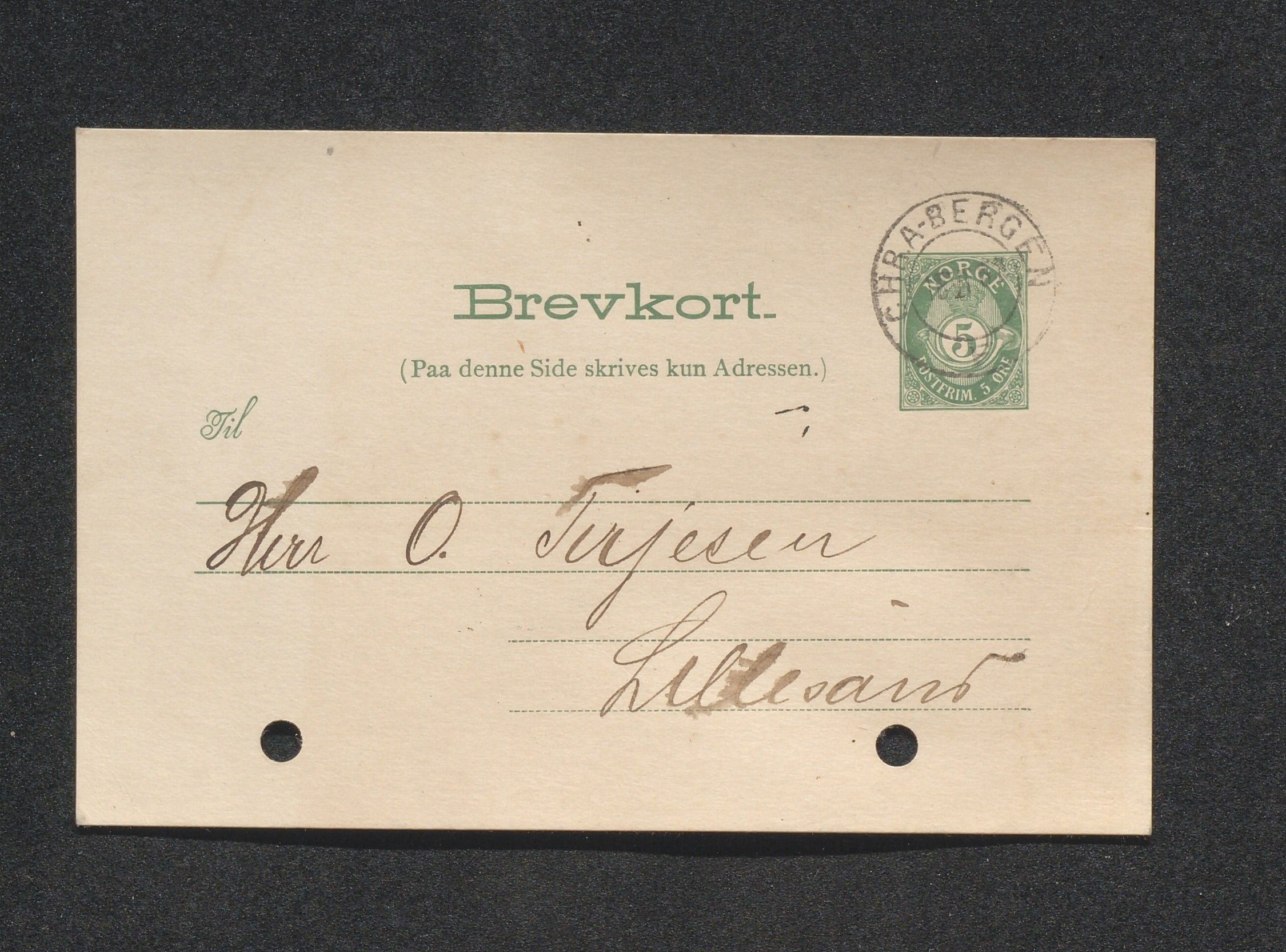 O. Terjesens rederi, AAKS/PA-2525/E/E01/L0009: Korrespondanse, 1901
