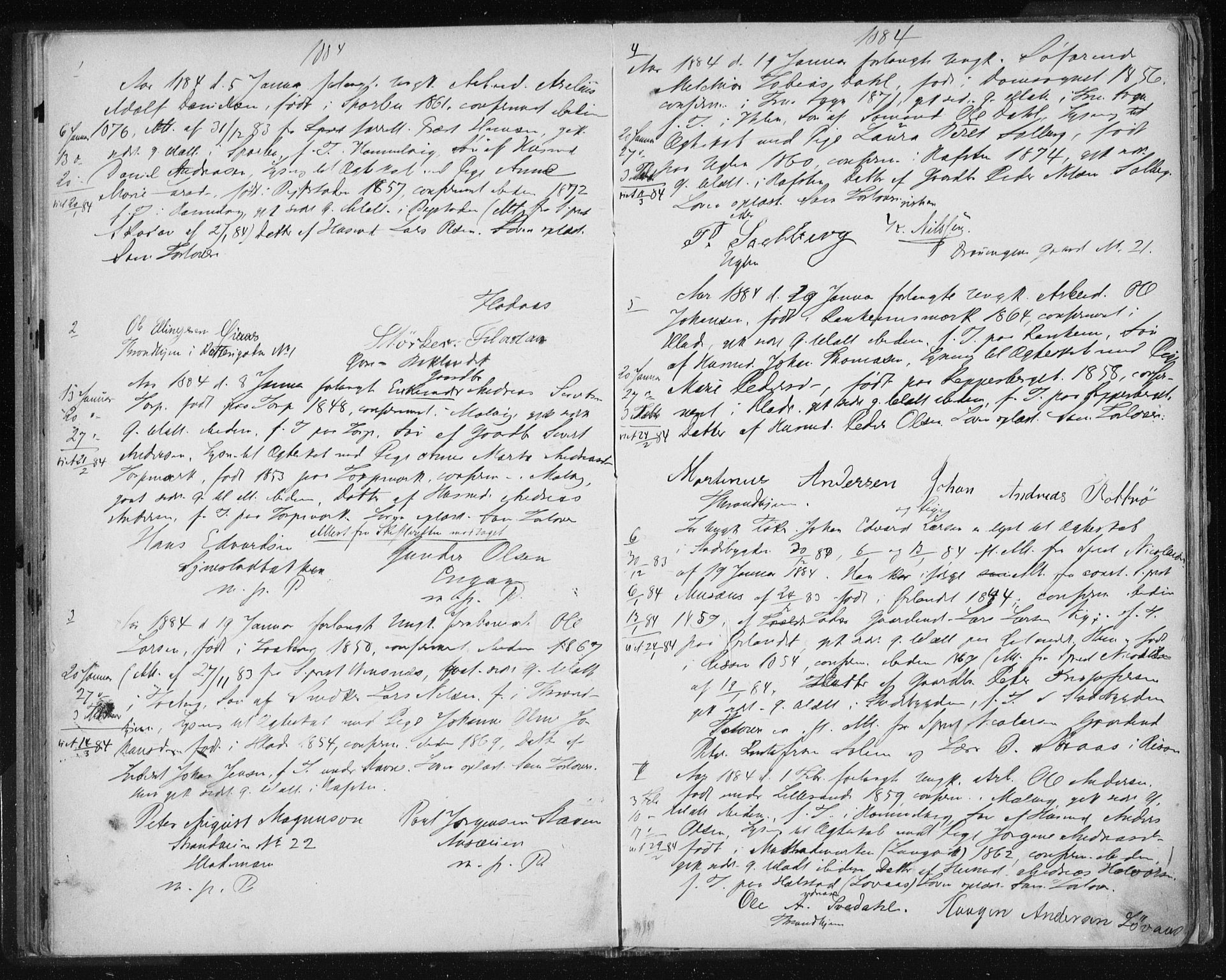 Ministerialprotokoller, klokkerbøker og fødselsregistre - Sør-Trøndelag, AV/SAT-A-1456/606/L0299: Lysningsprotokoll nr. 606A14, 1873-1889