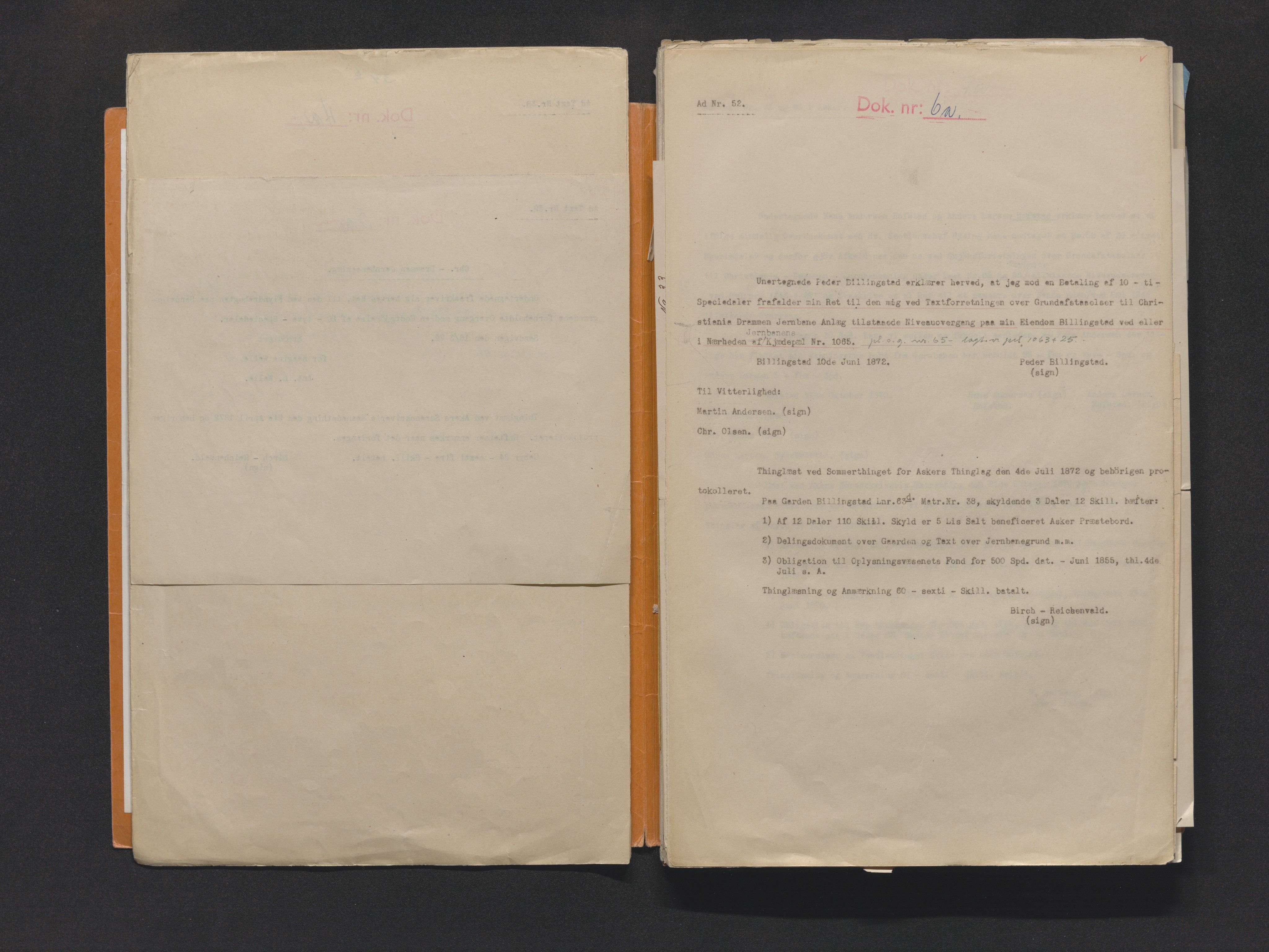 Norges Statsbaner Drammen distrikt (NSB), AV/SAKO-A-30/F/Fe/Fee/L0001: Planoverganger og underganger Drammenbanen, Randsfjordbanen, Numedalsbanen og Sørlandsbanen, 1871-1989, s. 7