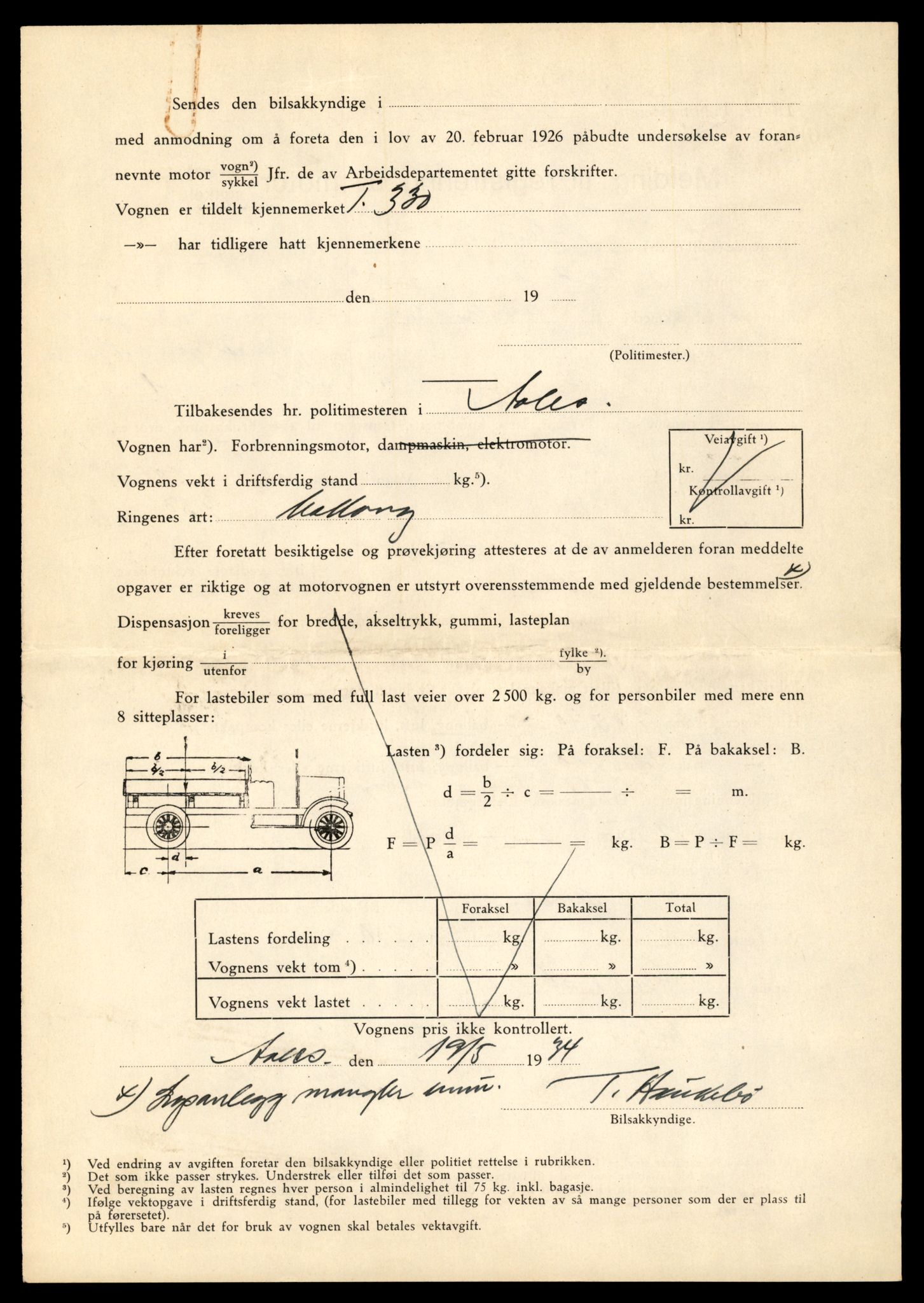 Møre og Romsdal vegkontor - Ålesund trafikkstasjon, AV/SAT-A-4099/F/Fe/L0003: Registreringskort for kjøretøy T 232 - T 340, 1927-1998, s. 2687