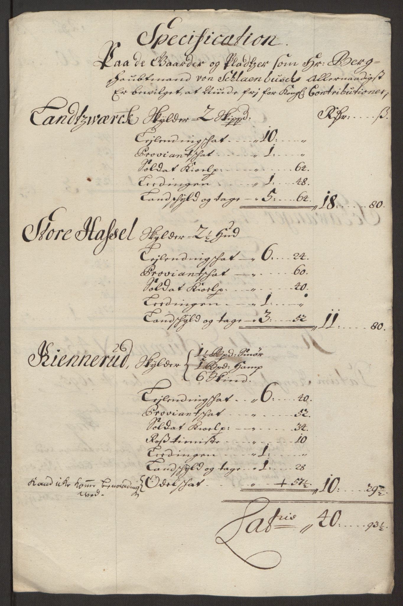 Rentekammeret inntil 1814, Reviderte regnskaper, Fogderegnskap, RA/EA-4092/R24/L1575: Fogderegnskap Numedal og Sandsvær, 1692-1695, s. 490