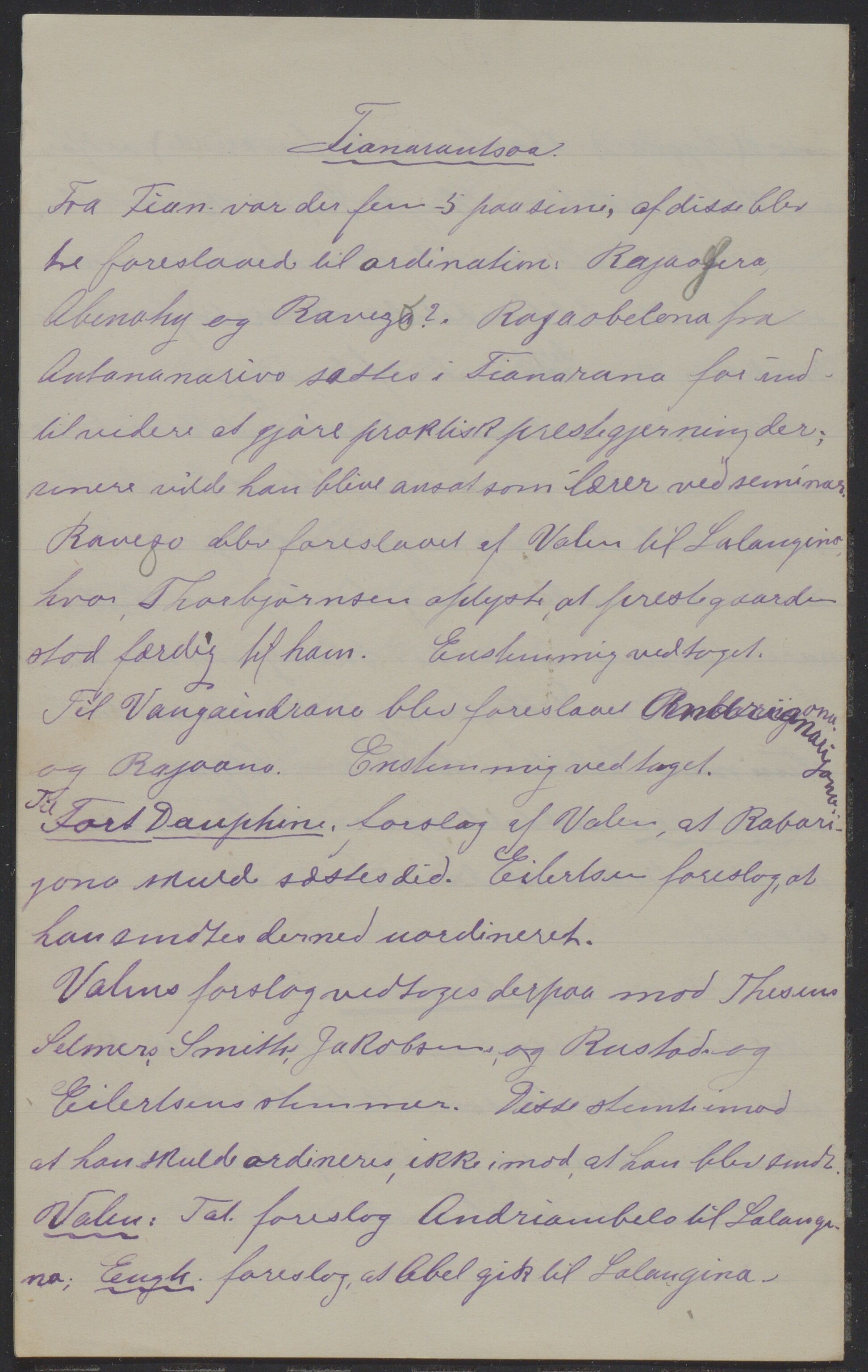 Det Norske Misjonsselskap - hovedadministrasjonen, VID/MA-A-1045/D/Da/Daa/L0039/0007: Konferansereferat og årsberetninger / Konferansereferat fra Madagaskar Innland., 1893