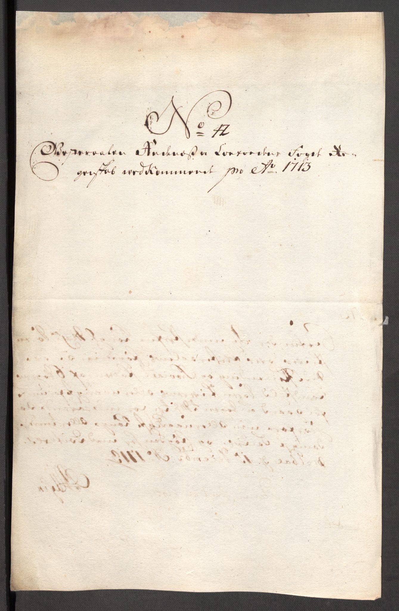 Rentekammeret inntil 1814, Reviderte regnskaper, Fogderegnskap, AV/RA-EA-4092/R67/L4679: Fogderegnskap Vesterålen, Andenes og Lofoten, 1711-1713, s. 275