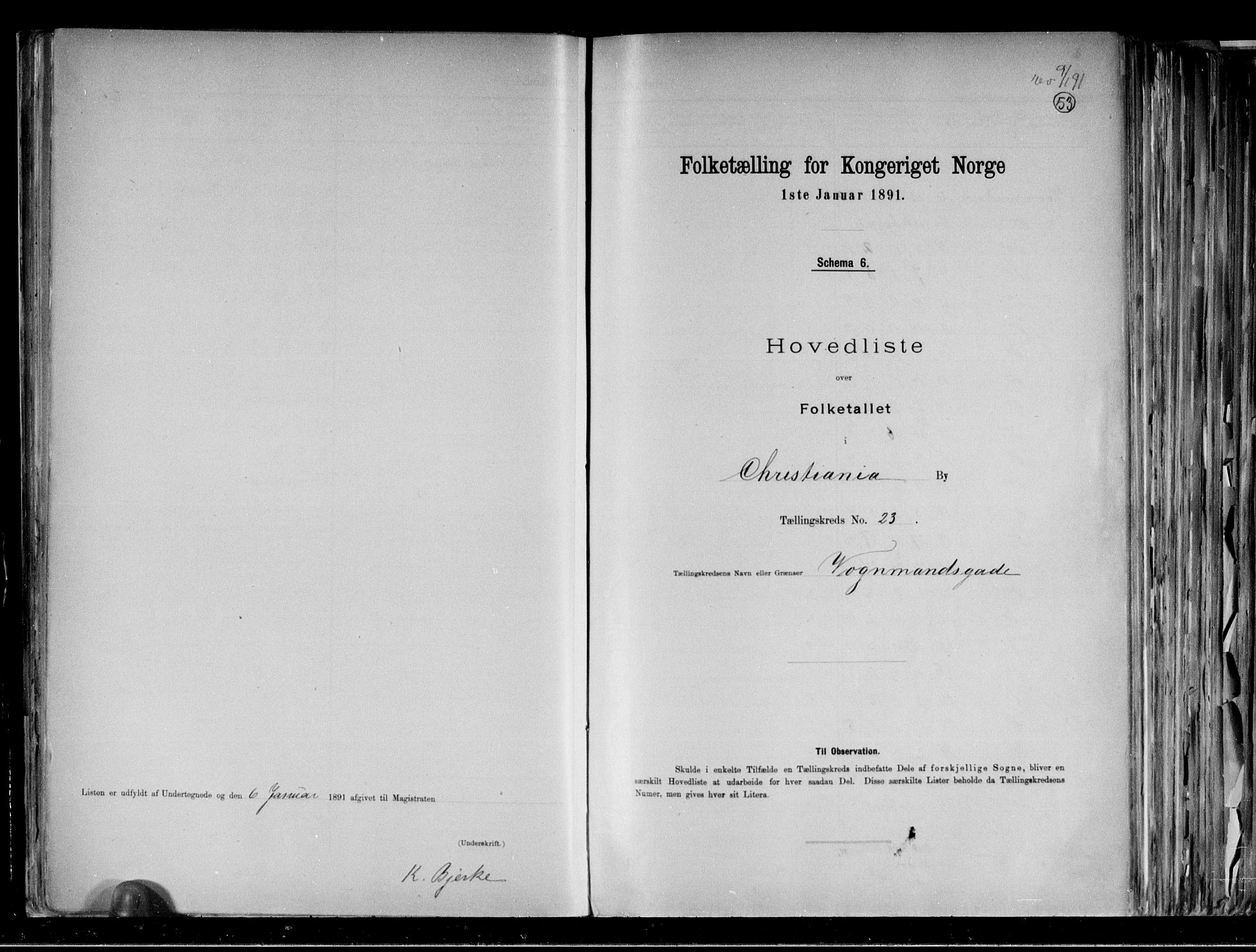 RA, Folketelling 1891 for 0301 Kristiania kjøpstad, 1891, s. 191