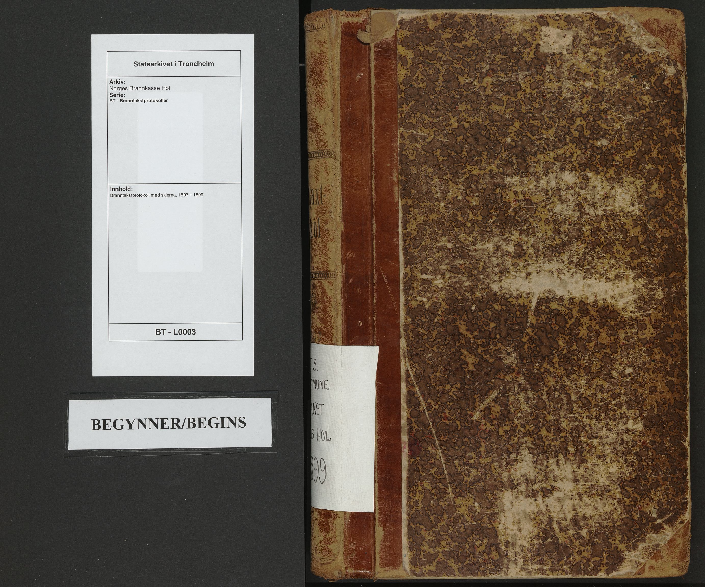 Norges Brannkasse Hol, SAT/A-5601/BT/L0003: Branntakstprotokoll med skjema, 1897-1899