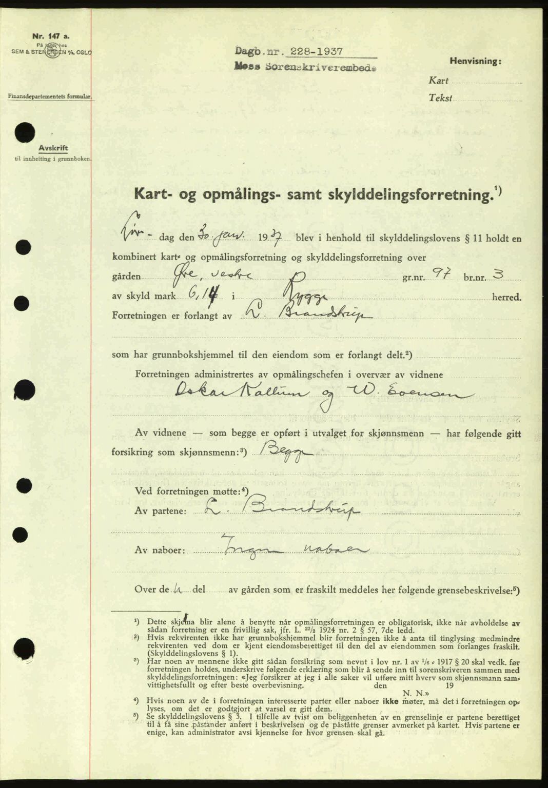 Moss sorenskriveri, SAO/A-10168: Pantebok nr. A2, 1936-1937, Dagboknr: 228/1936
