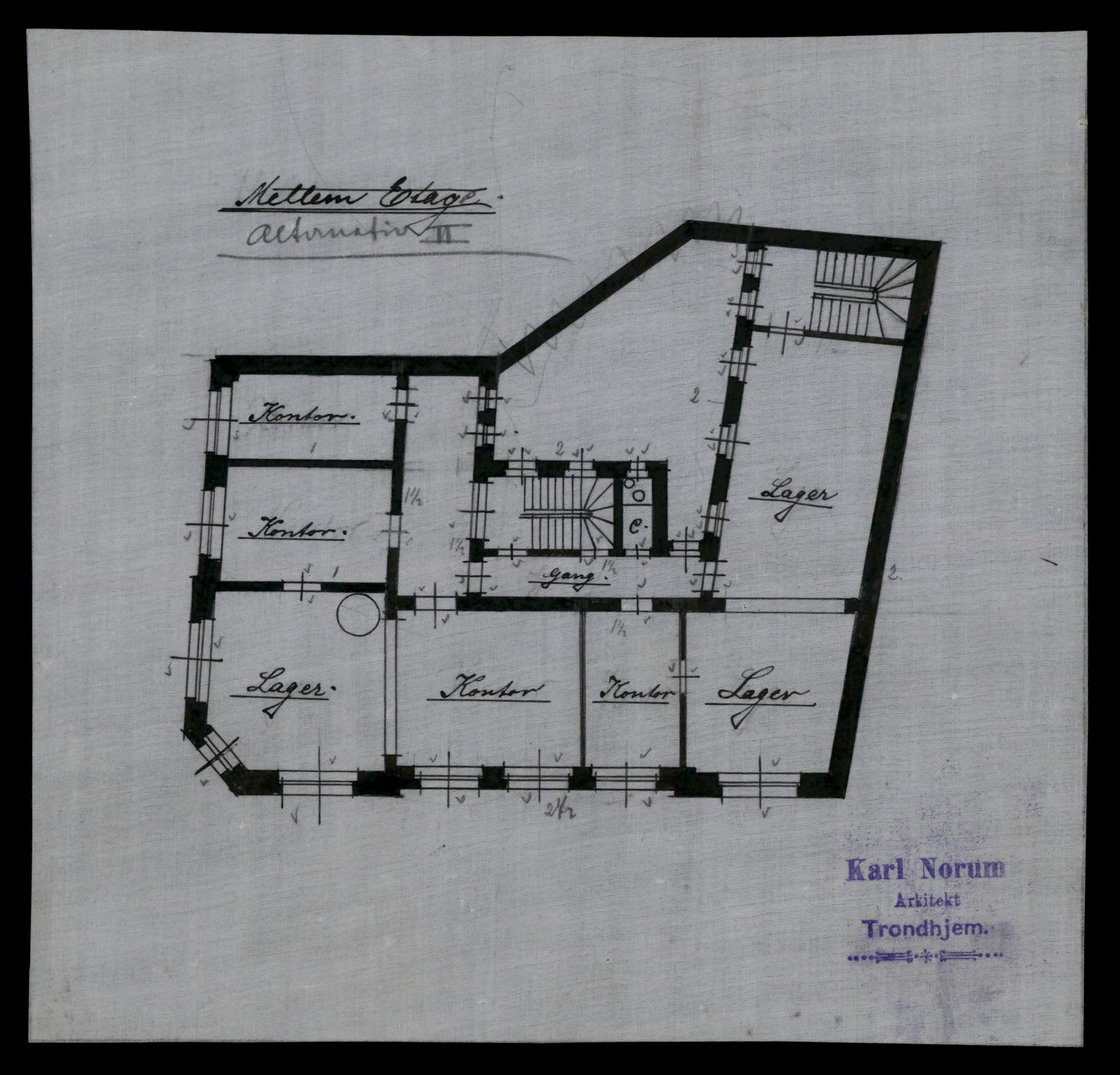 Fortidsminneforeningen, Den trønderske avdeling, AV/SAT-PA-0592/D/Da/L0035: Sakarkiv etter nøkkel, s. 325