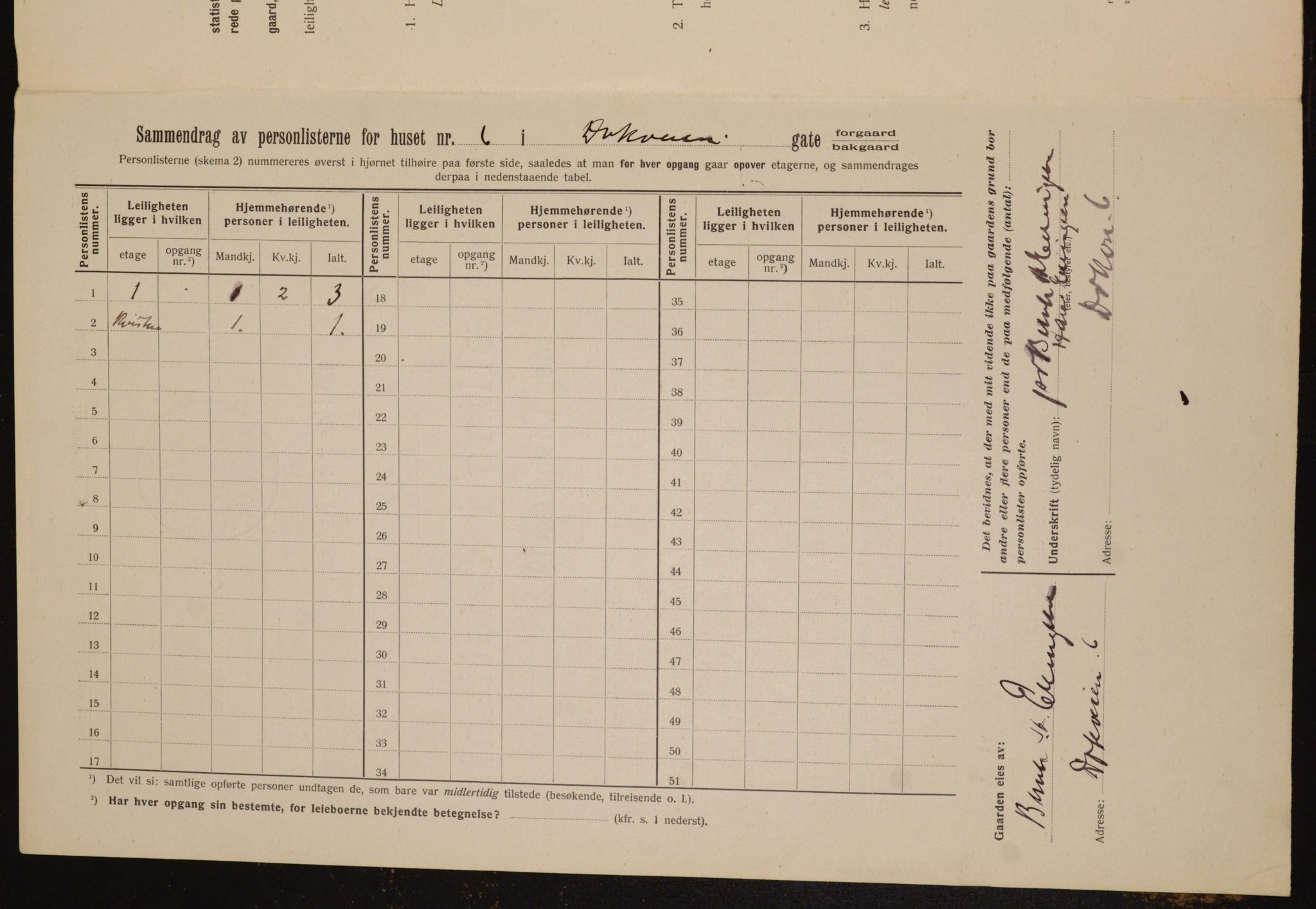 OBA, Kommunal folketelling 1.2.1912 for Kristiania, 1912, s. 15767