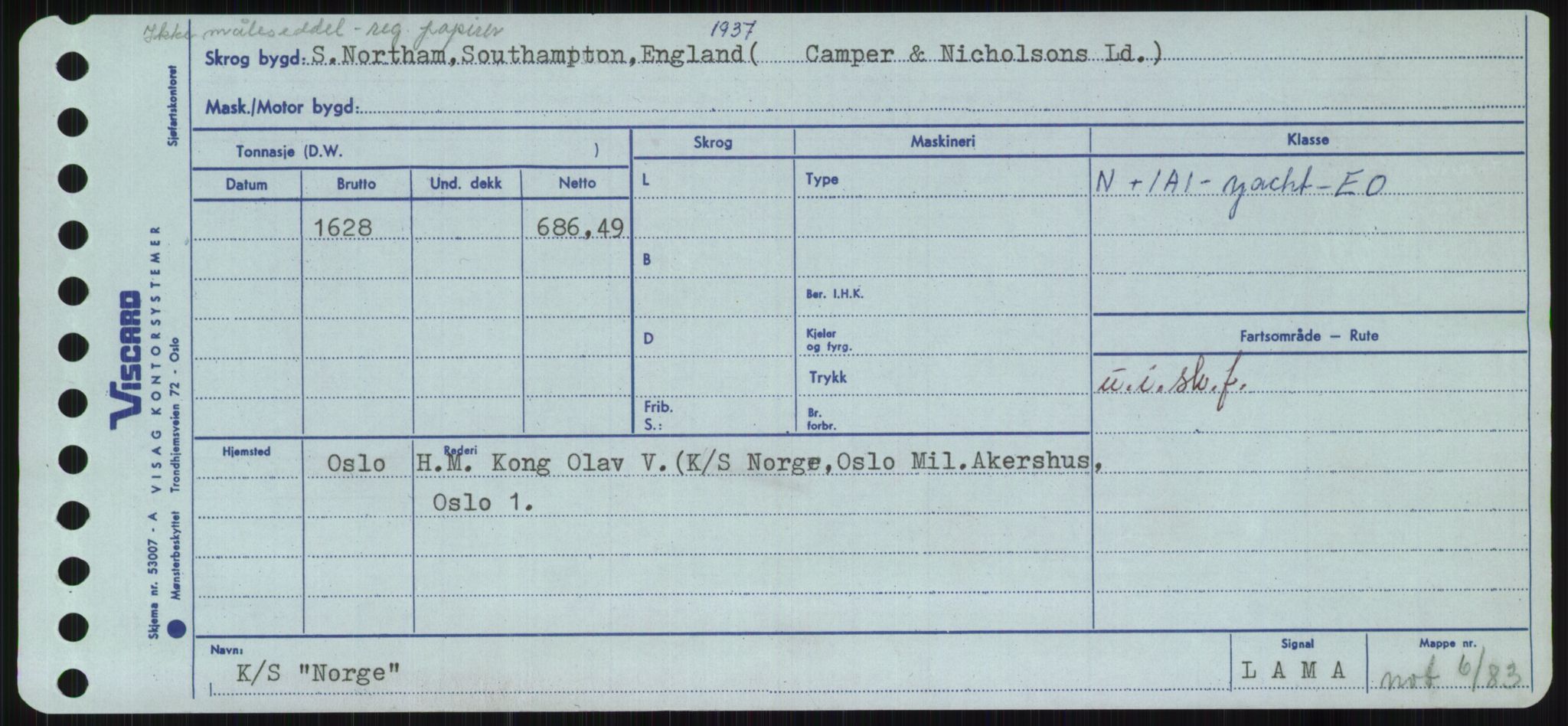 Sjøfartsdirektoratet med forløpere, Skipsmålingen, AV/RA-S-1627/H/Ha/L0004/0001: Fartøy, Mas-R / Fartøy, Mas-Odd, s. 761