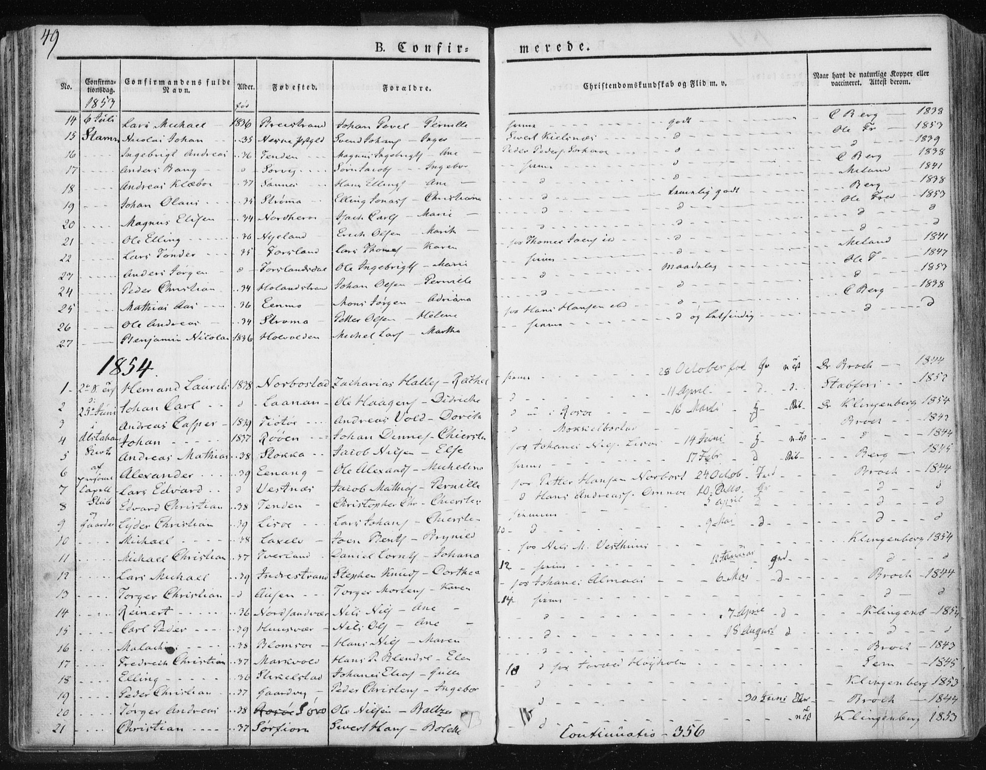 Ministerialprotokoller, klokkerbøker og fødselsregistre - Nordland, SAT/A-1459/830/L0447: Ministerialbok nr. 830A11, 1831-1854, s. 49