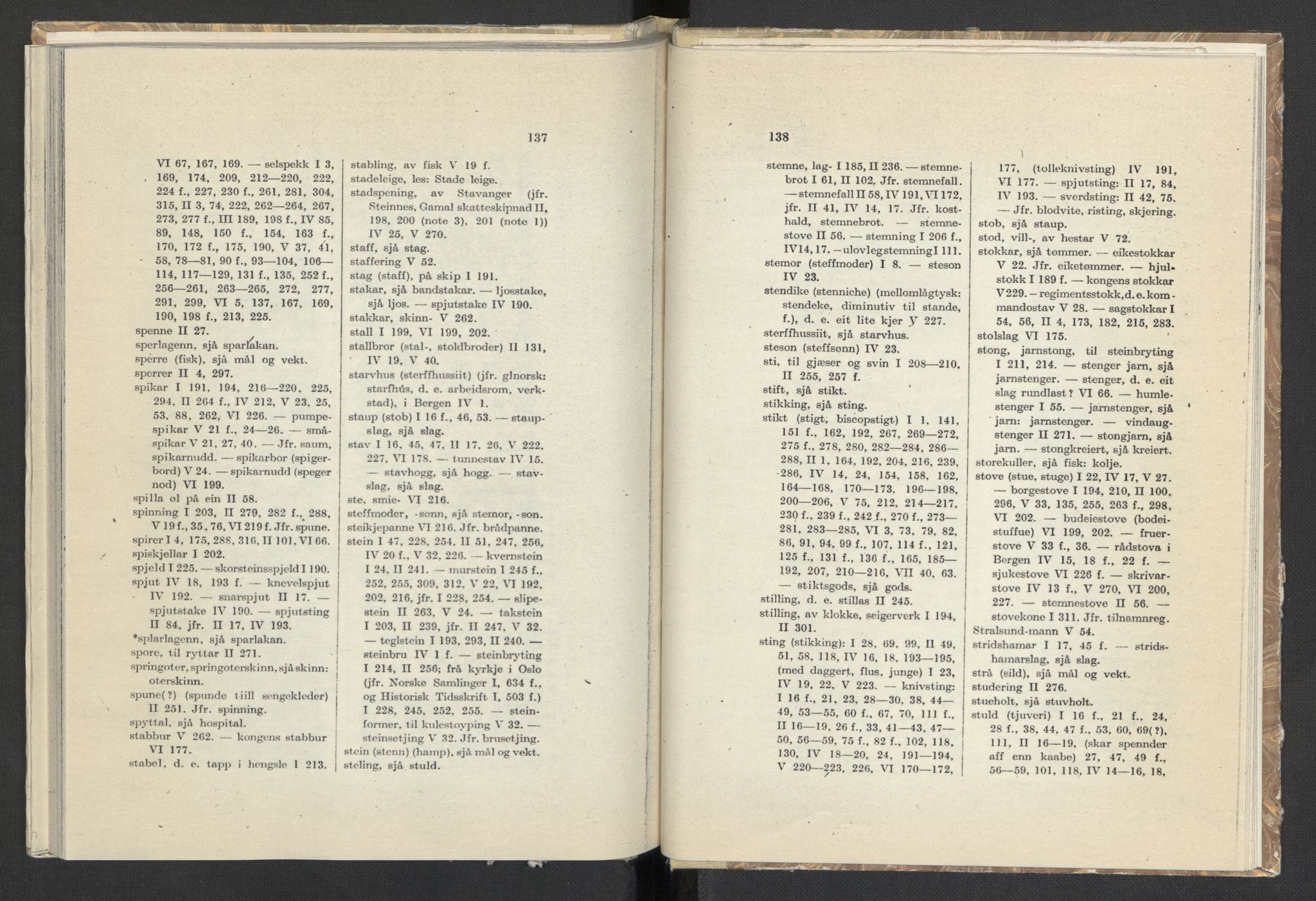 Publikasjoner utgitt av Arkivverket, PUBL/PUBL-001/C/0008: Sakregister, 1548-1567, s. 137-138