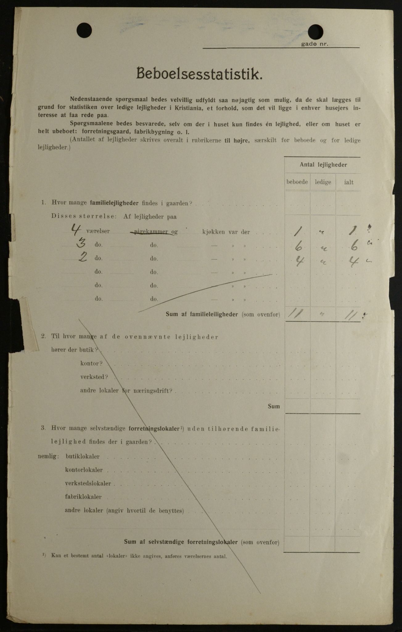 OBA, Kommunal folketelling 1.2.1908 for Kristiania kjøpstad, 1908, s. 114661