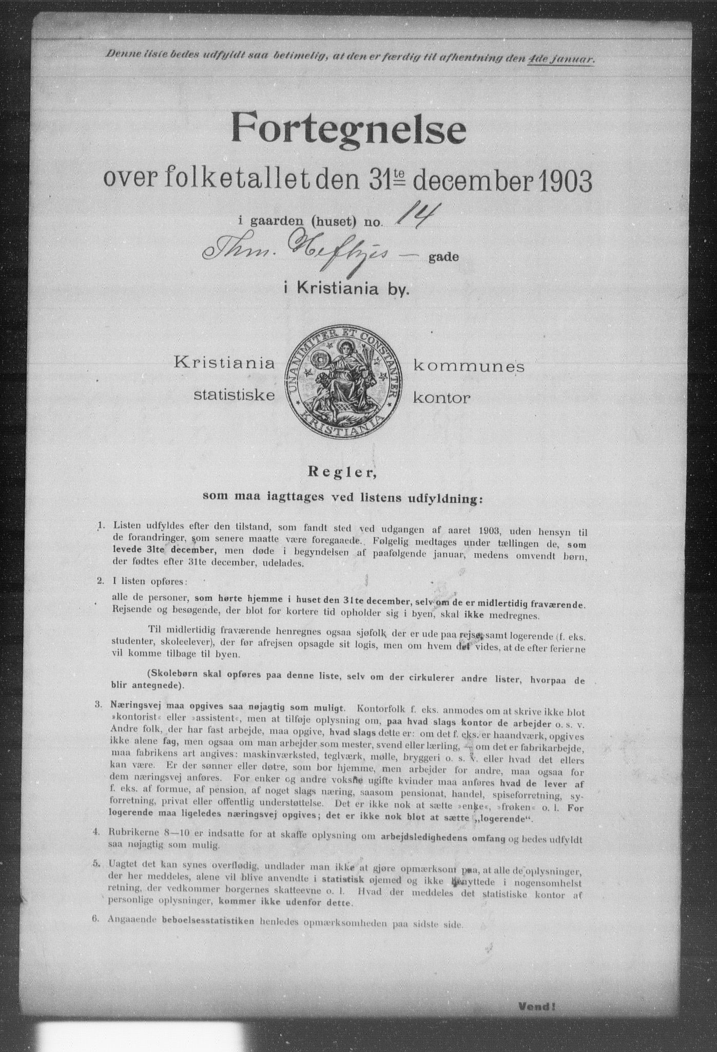 OBA, Kommunal folketelling 31.12.1903 for Kristiania kjøpstad, 1903, s. 21119