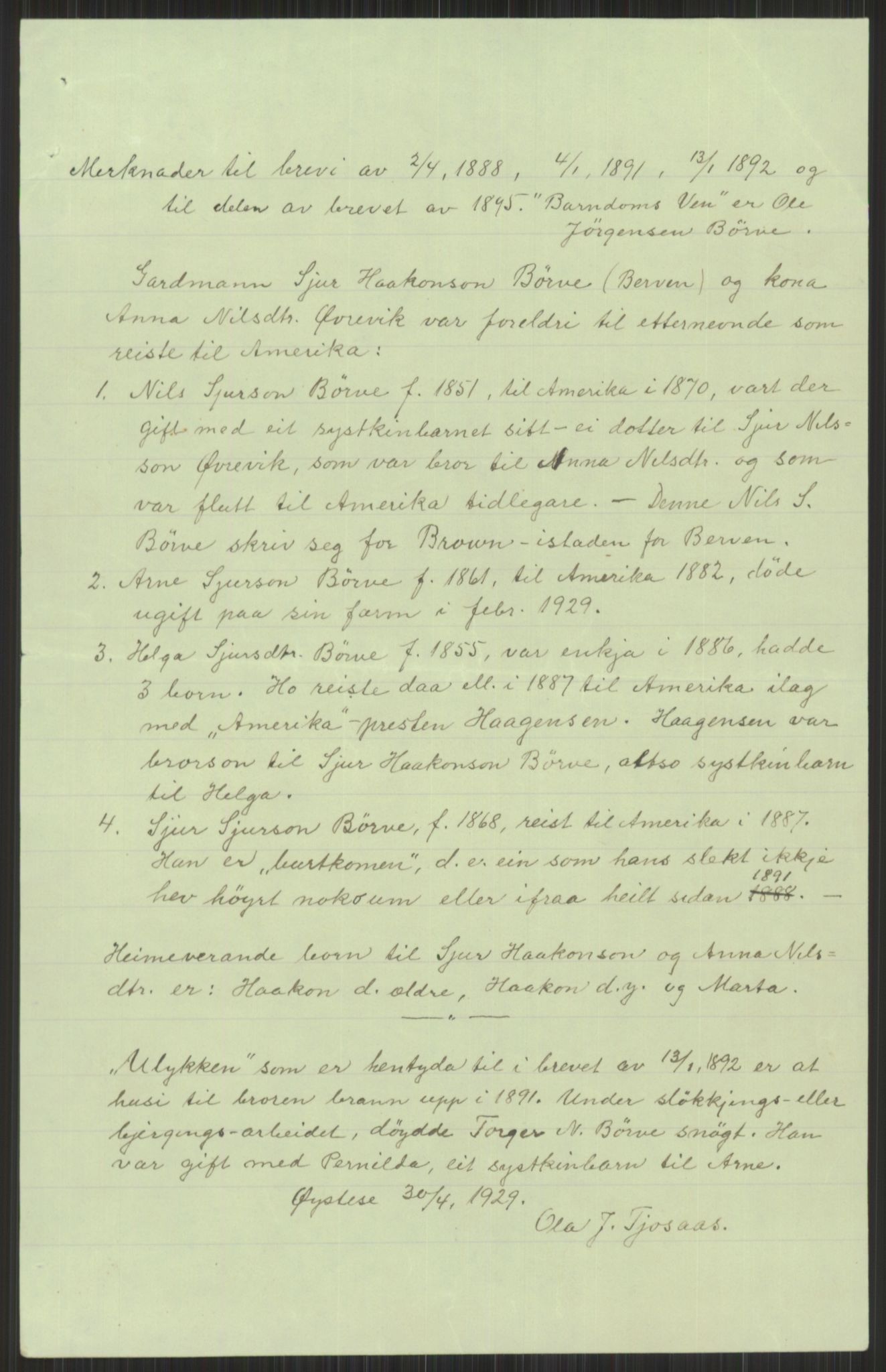 Samlinger til kildeutgivelse, Amerikabrevene, AV/RA-EA-4057/F/L0032: Innlån fra Hordaland: Nesheim - Øverland, 1838-1914, s. 971