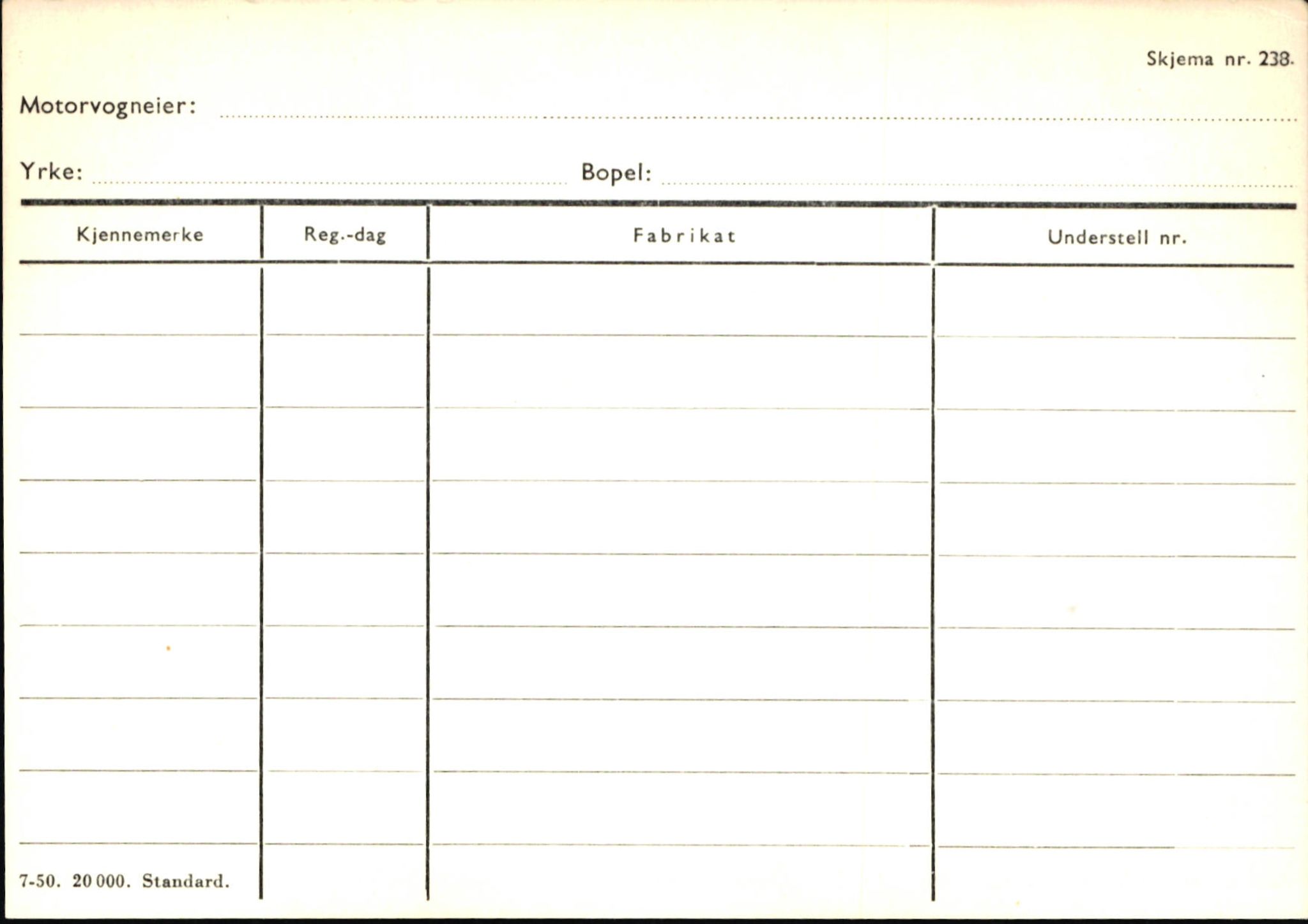 Statens vegvesen, Sogn og Fjordane vegkontor, SAB/A-5301/4/F/L0146: Registerkort Årdal R-Å samt diverse kort, 1945-1975, s. 65