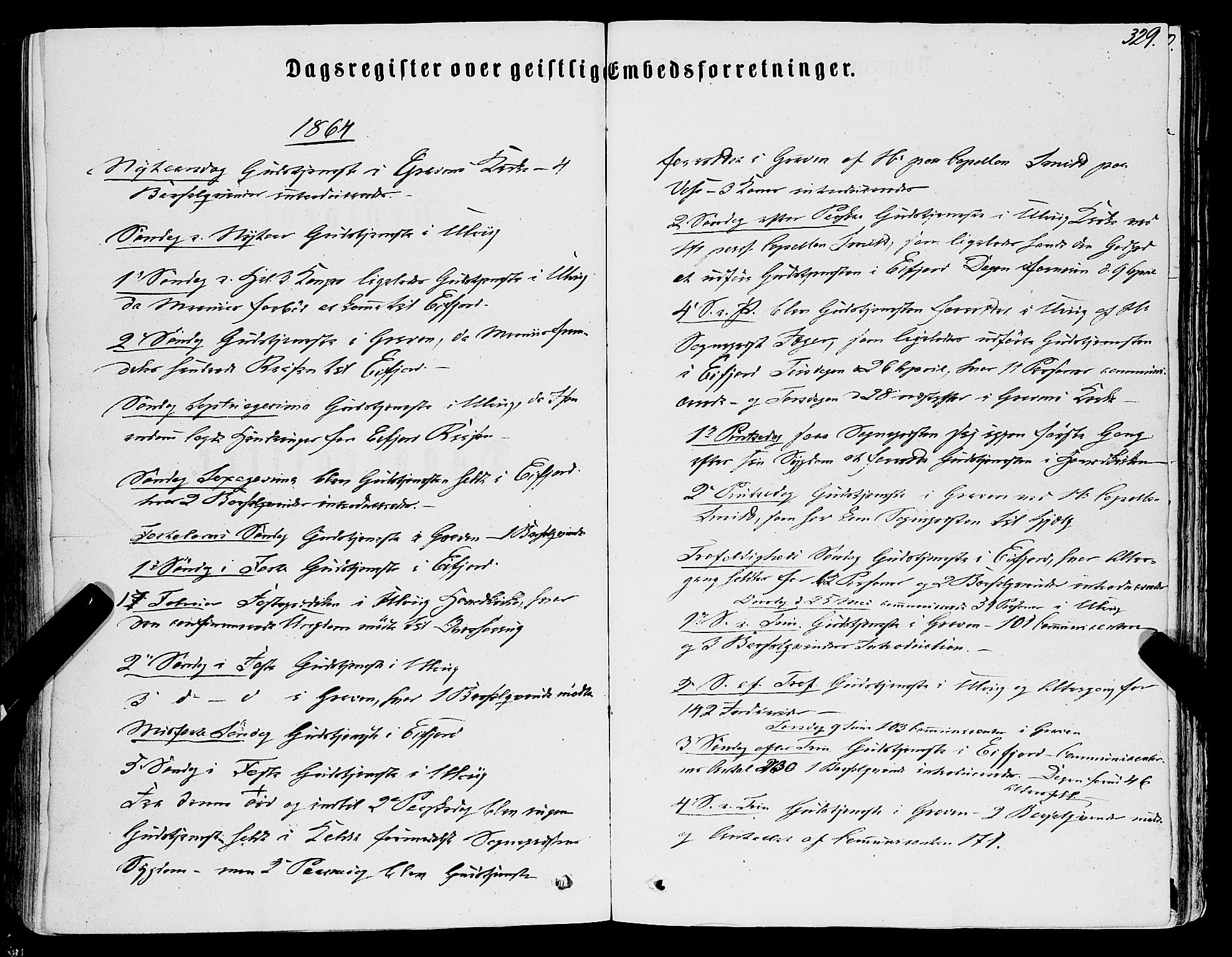 Ulvik sokneprestembete, SAB/A-78801/H/Haa: Ministerialbok nr. A 15, 1864-1878, s. 329