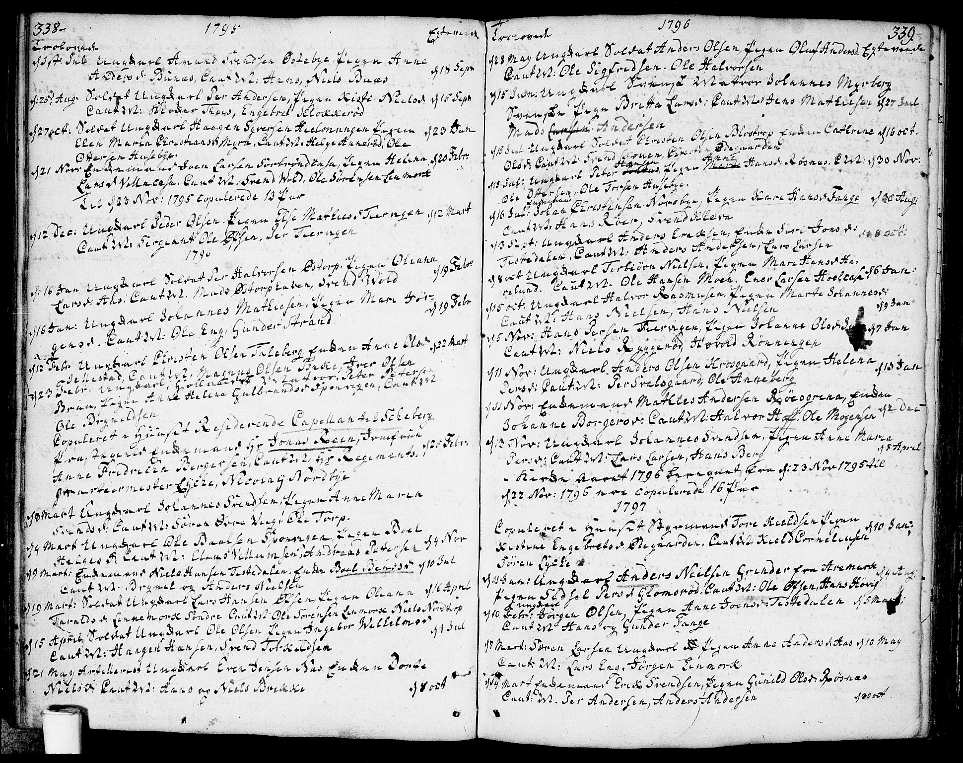 Berg prestekontor Kirkebøker, AV/SAO-A-10902/F/Fa/L0001: Ministerialbok nr. I 1, 1770-1814, s. 338-339