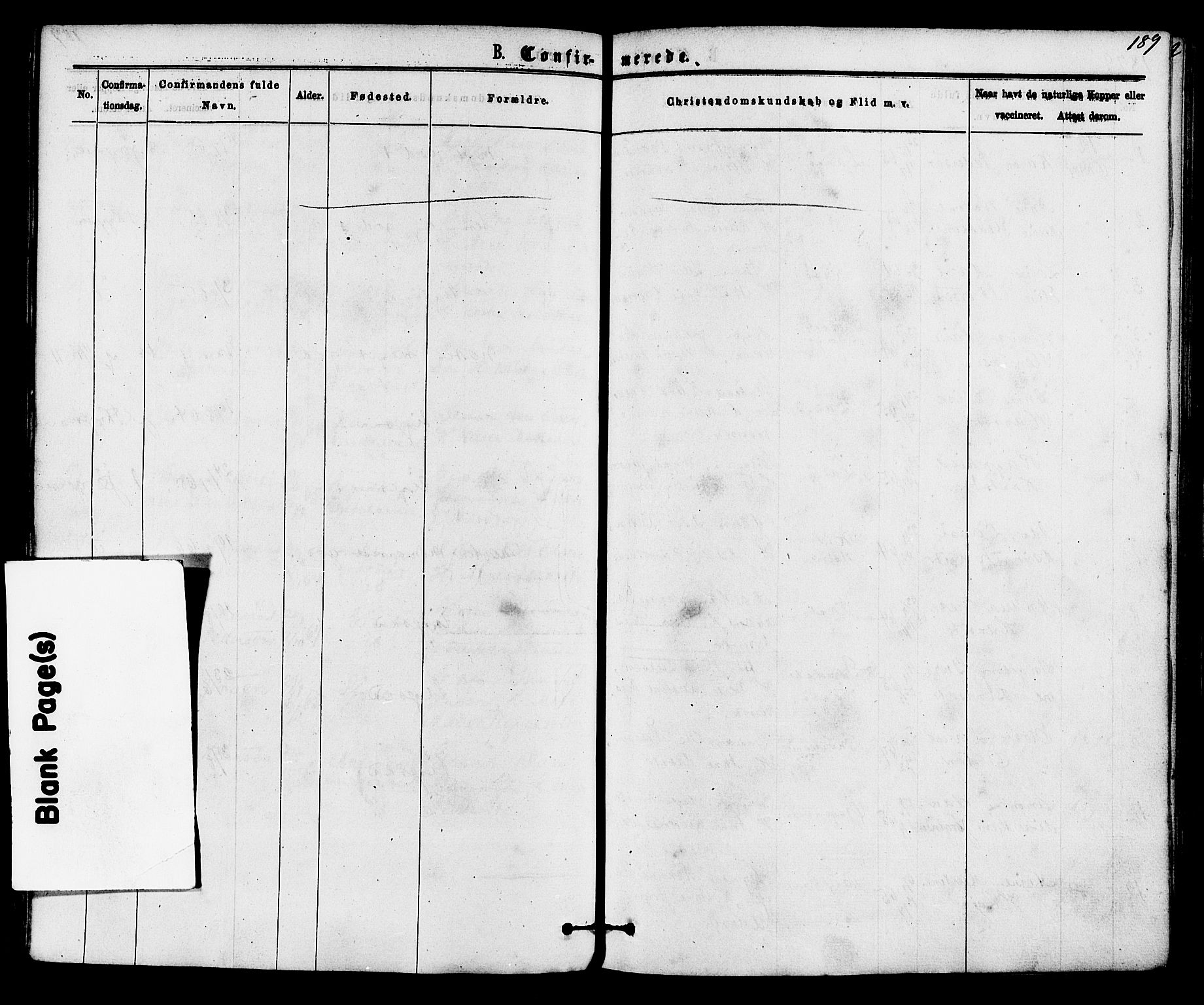 Skåtøy kirkebøker, AV/SAKO-A-304/F/Fa/L0001: Ministerialbok nr. I 1, 1874-1883, s. 189