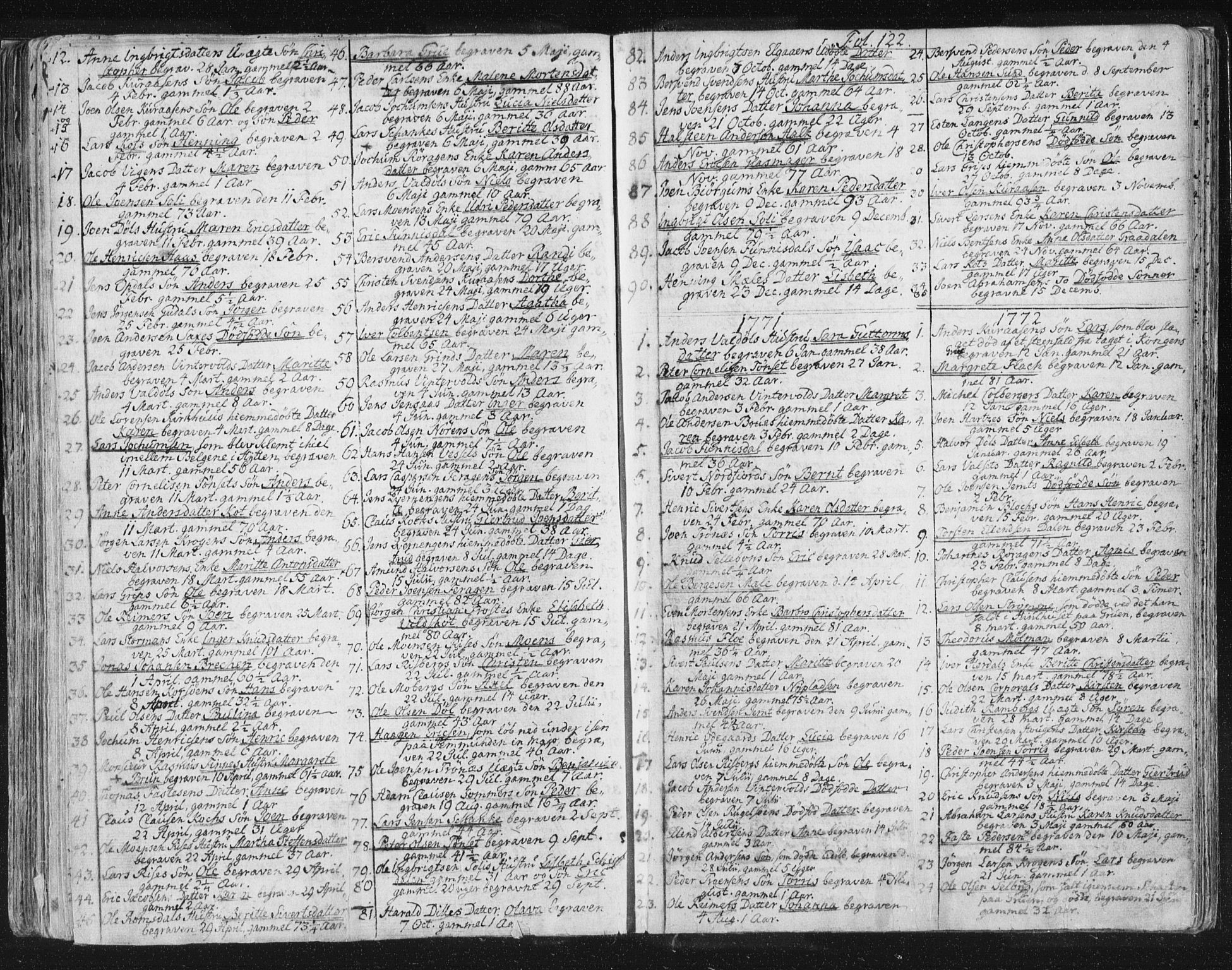 Ministerialprotokoller, klokkerbøker og fødselsregistre - Sør-Trøndelag, AV/SAT-A-1456/681/L0926: Ministerialbok nr. 681A04, 1767-1797, s. 122