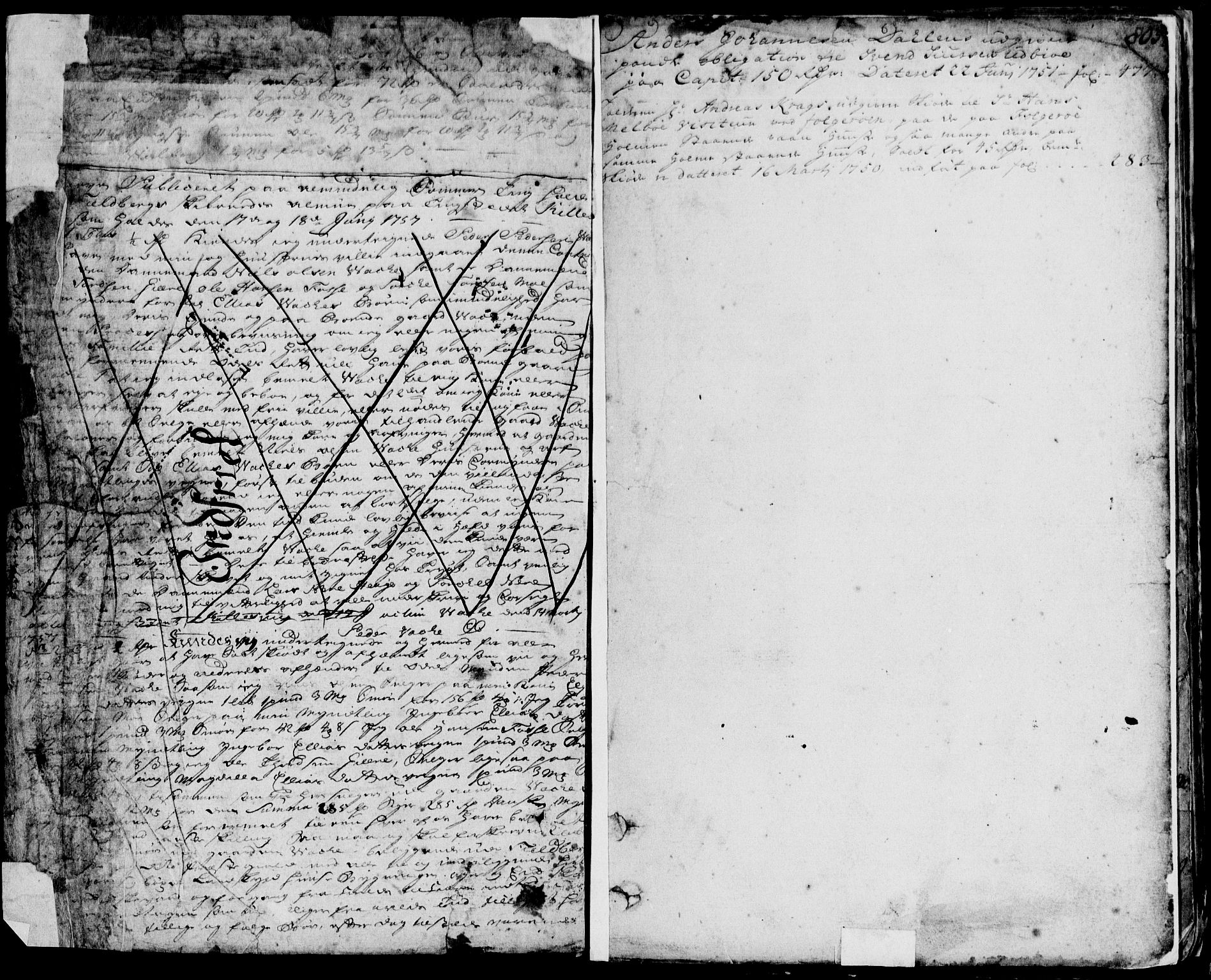 Sunnhordland sorenskrivar, SAB/A-2401/1/G/Gb/Gbe/L0002: Pantebok nr. II.B.e.1b, 1750-1756, s. 803