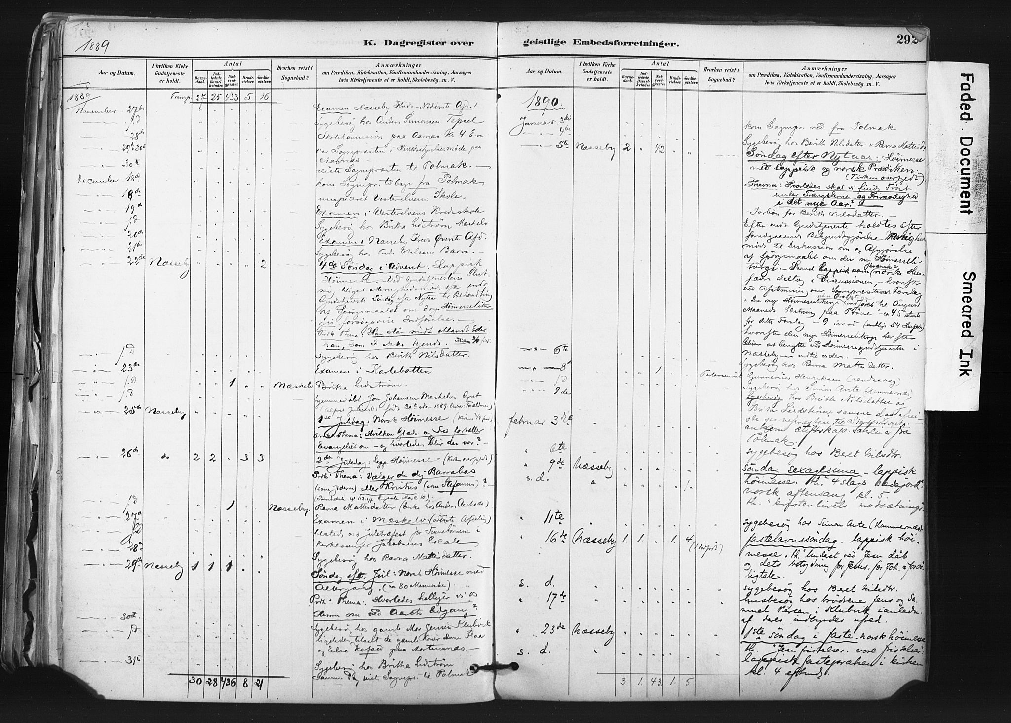 Nesseby sokneprestkontor, AV/SATØ-S-1330/H/Ha/L0006kirke: Ministerialbok nr. 6, 1885-1985, s. 292