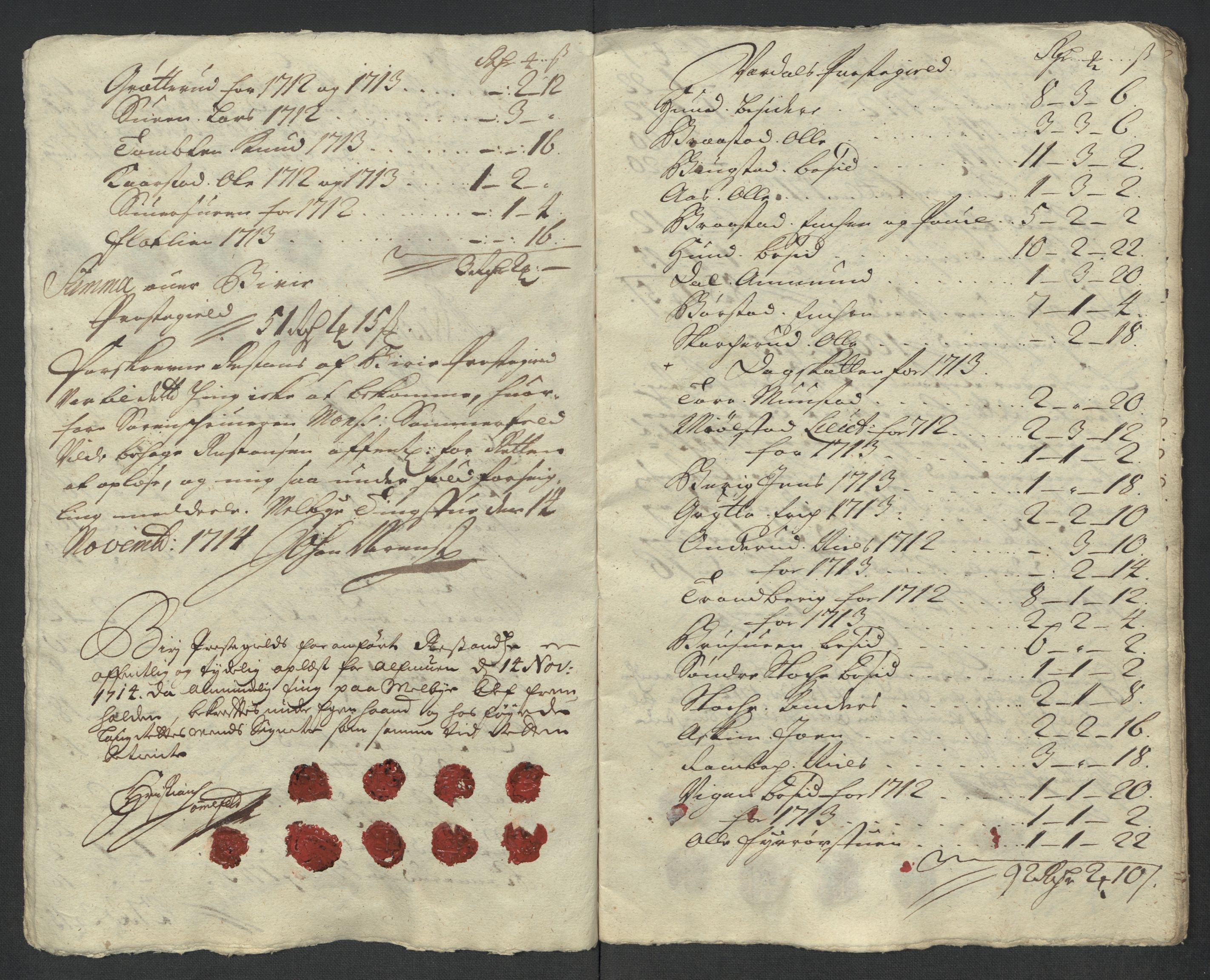 Rentekammeret inntil 1814, Reviderte regnskaper, Fogderegnskap, AV/RA-EA-4092/R18/L1313: Fogderegnskap Hadeland, Toten og Valdres, 1714, s. 207