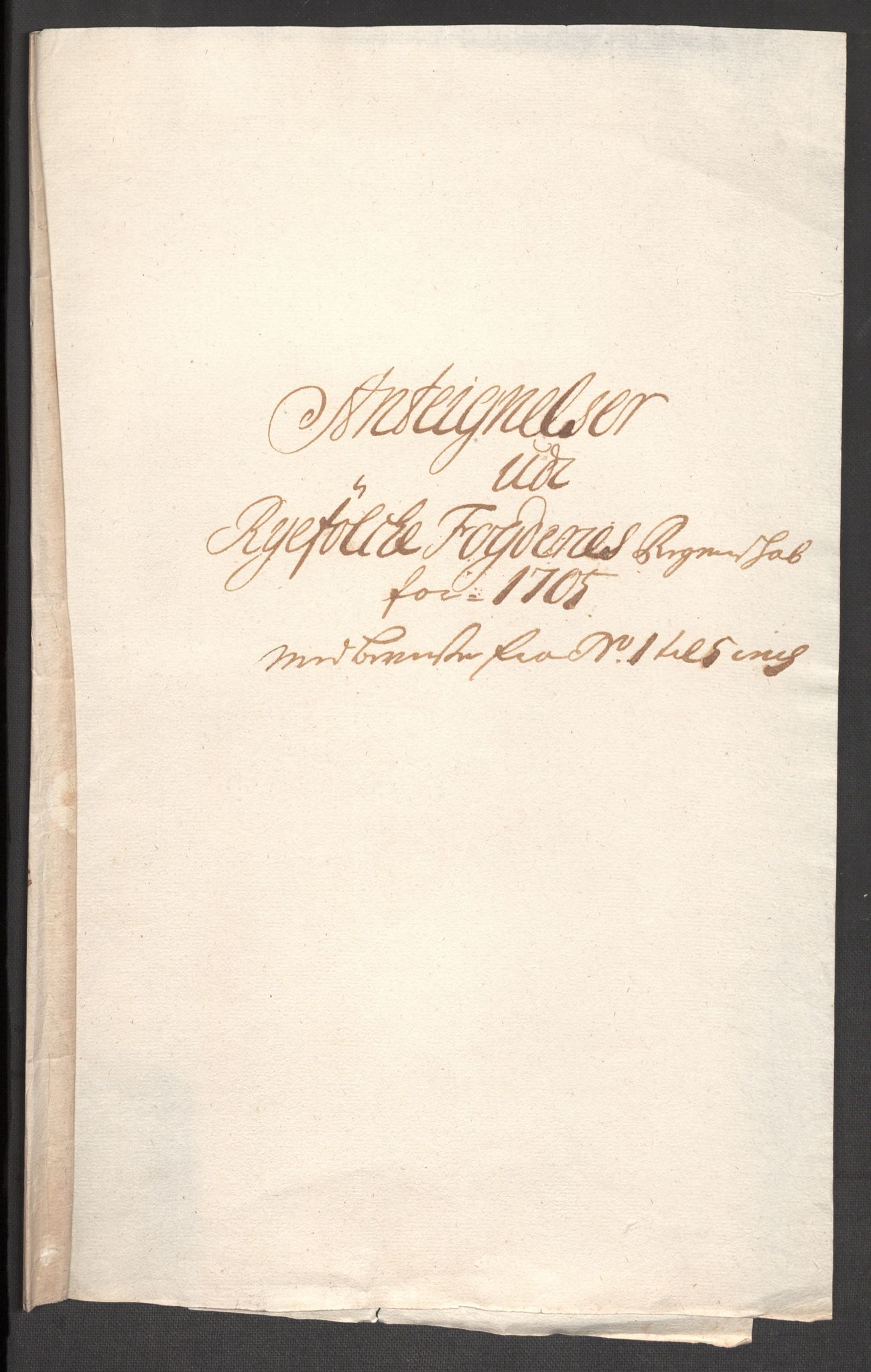 Rentekammeret inntil 1814, Reviderte regnskaper, Fogderegnskap, RA/EA-4092/R47/L2860: Fogderegnskap Ryfylke, 1703-1705, s. 529