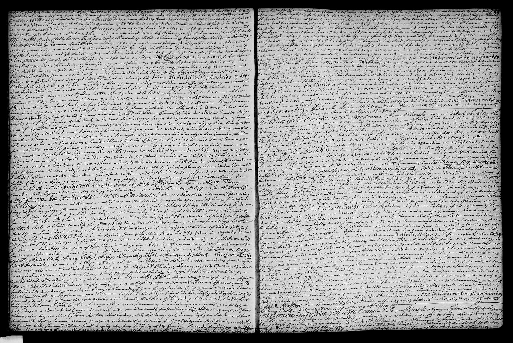 Eiker, Modum og Sigdal sorenskriveri, SAKO/A-123/G/Ga/Gaa/L0004b: Pantebok nr. I 4b, 1779-1788, s. 288