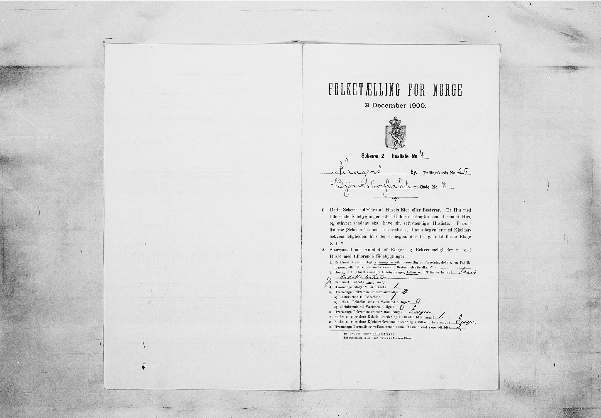SAKO, Folketelling 1900 for 0801 Kragerø kjøpstad, 1900, s. 3021
