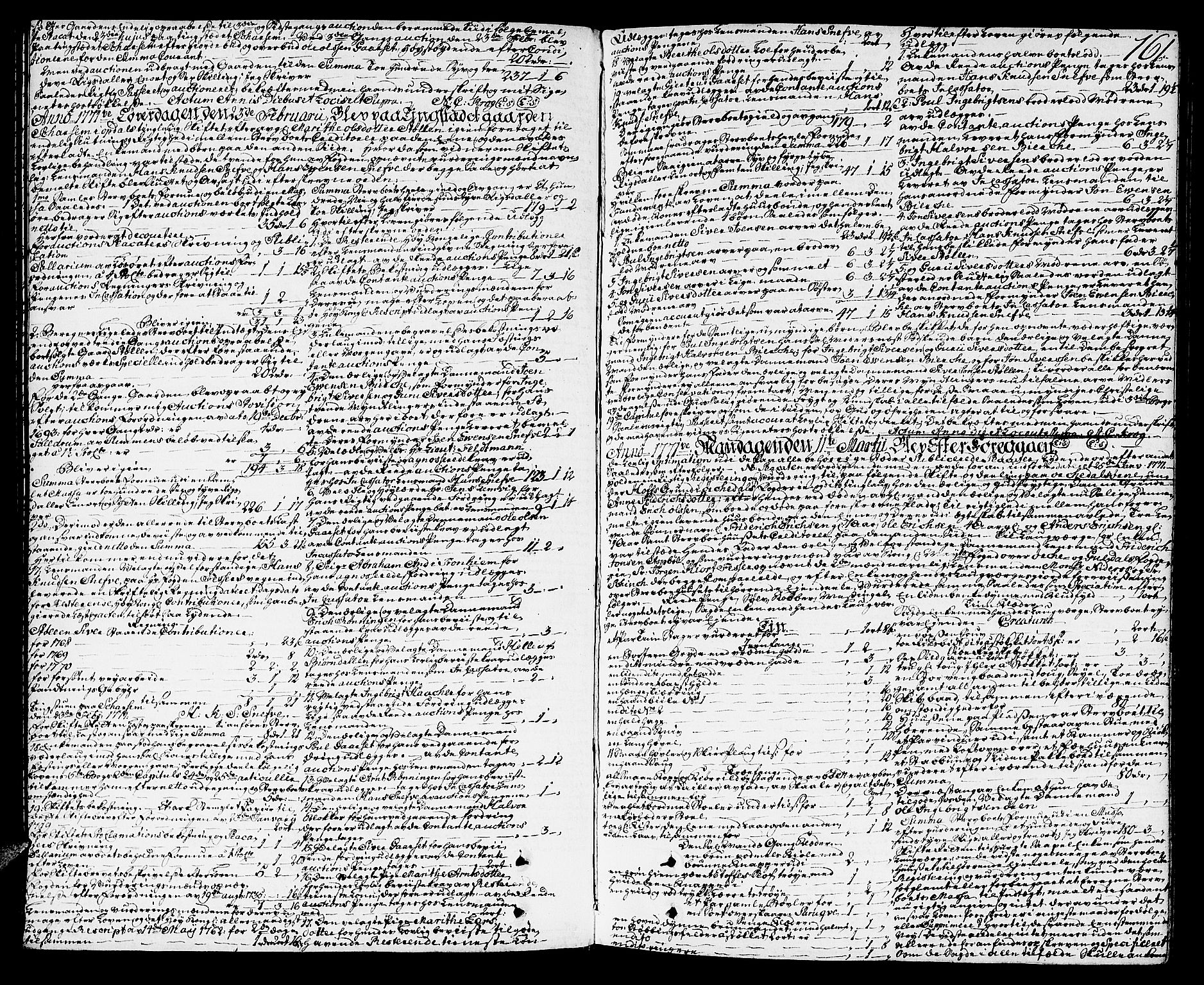 Orkdal sorenskriveri, AV/SAT-A-4169/1/3/3Aa/L0007: Skifteprotokoller, 1767-1782, s. 160b-161a