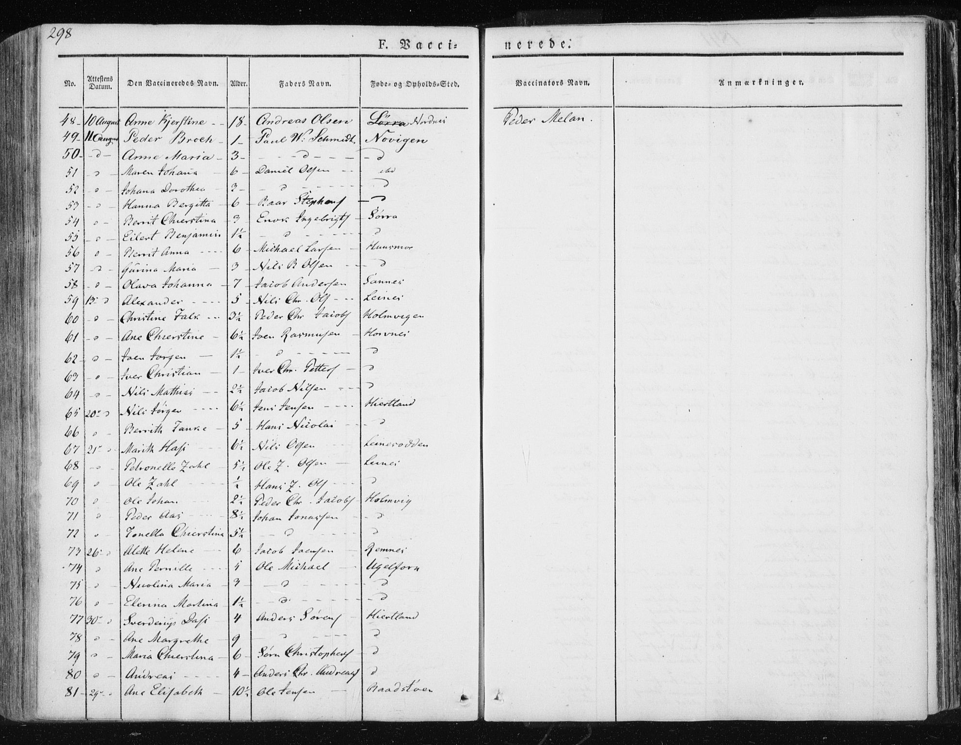Ministerialprotokoller, klokkerbøker og fødselsregistre - Nordland, AV/SAT-A-1459/830/L0447: Ministerialbok nr. 830A11, 1831-1854, s. 298