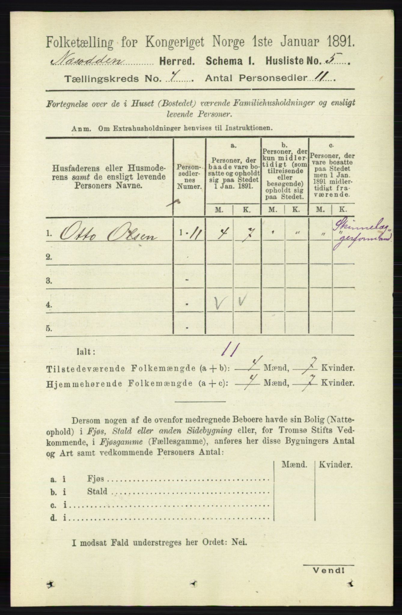 RA, Folketelling 1891 for 0216 Nesodden herred, 1891, s. 1651