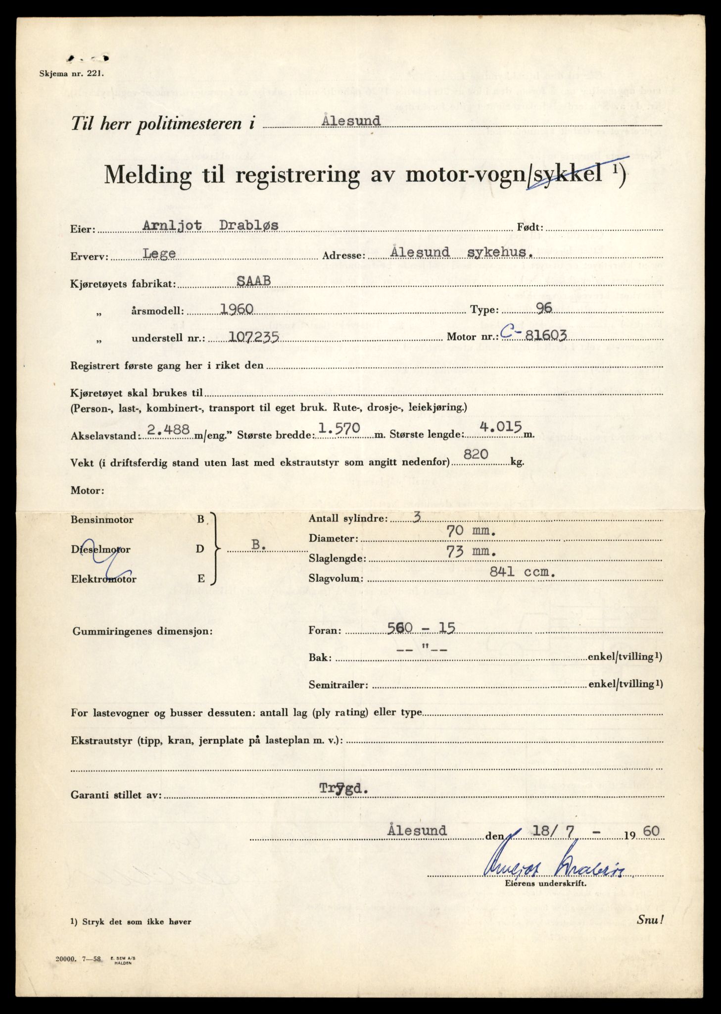 Møre og Romsdal vegkontor - Ålesund trafikkstasjon, SAT/A-4099/F/Fe/L0002: Registreringskort for kjøretøy T 128 - T 231, 1927-1998, s. 2228