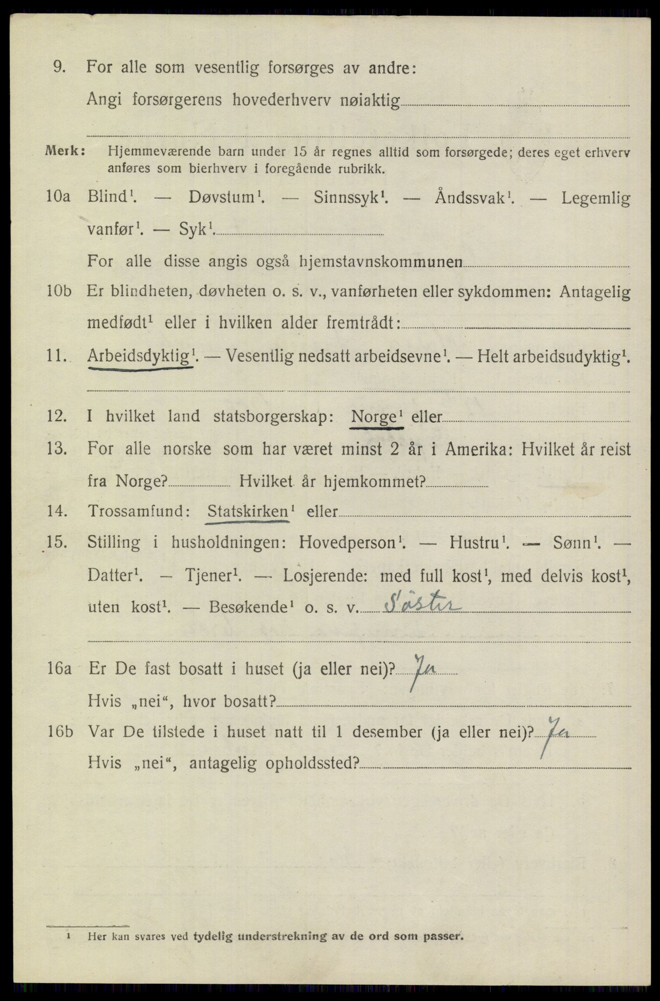 SAST, Folketelling 1920 for 1122 Gjesdal herred, 1920, s. 4243