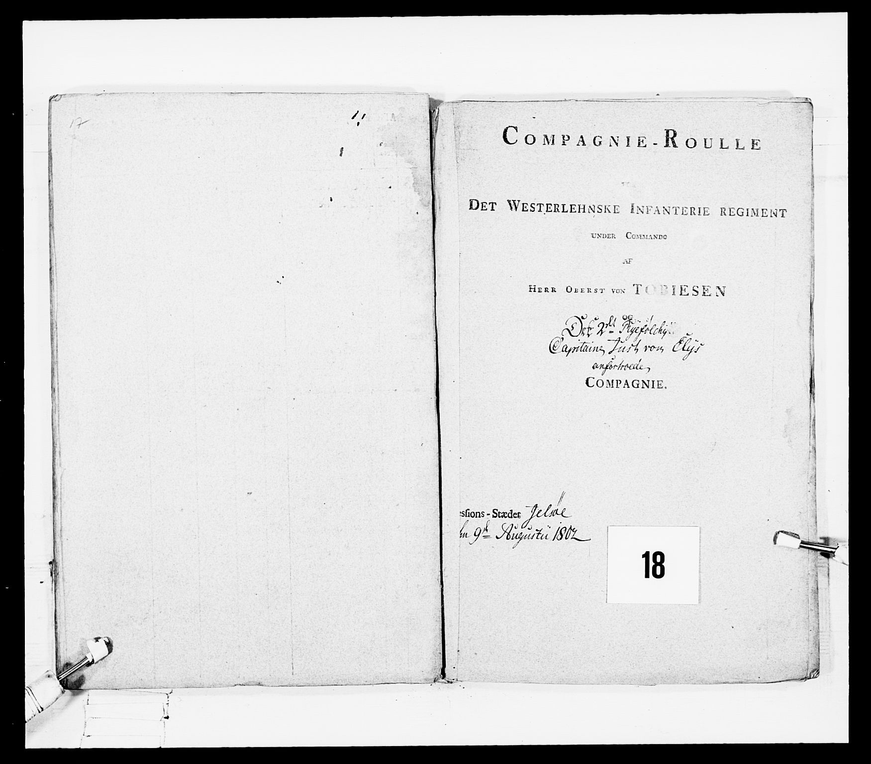 Generalitets- og kommissariatskollegiet, Det kongelige norske kommissariatskollegium, AV/RA-EA-5420/E/Eh/L0108: Vesterlenske nasjonale infanteriregiment, 1791-1802, s. 109
