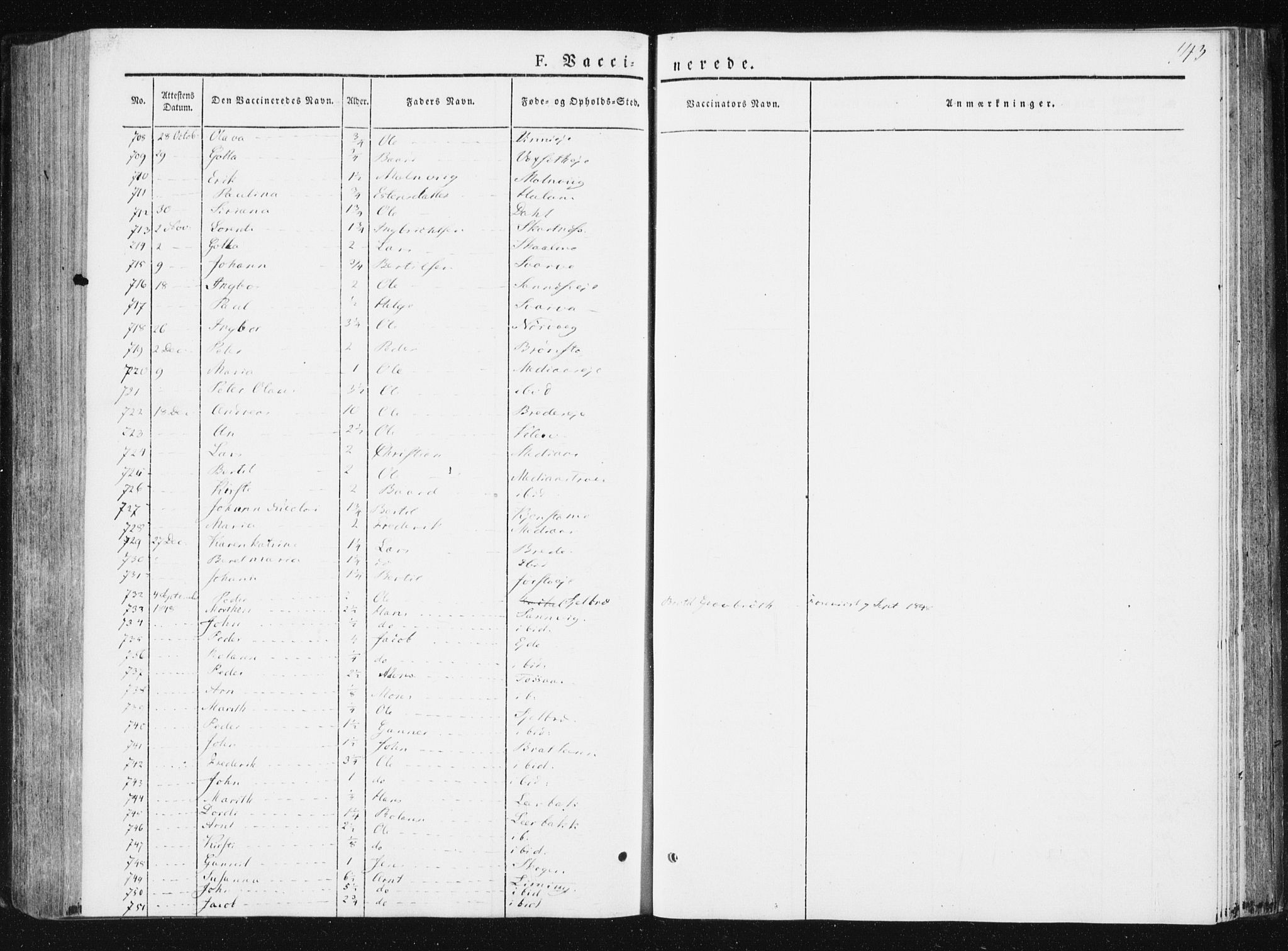 Ministerialprotokoller, klokkerbøker og fødselsregistre - Nord-Trøndelag, SAT/A-1458/749/L0470: Ministerialbok nr. 749A04, 1834-1853, s. 143