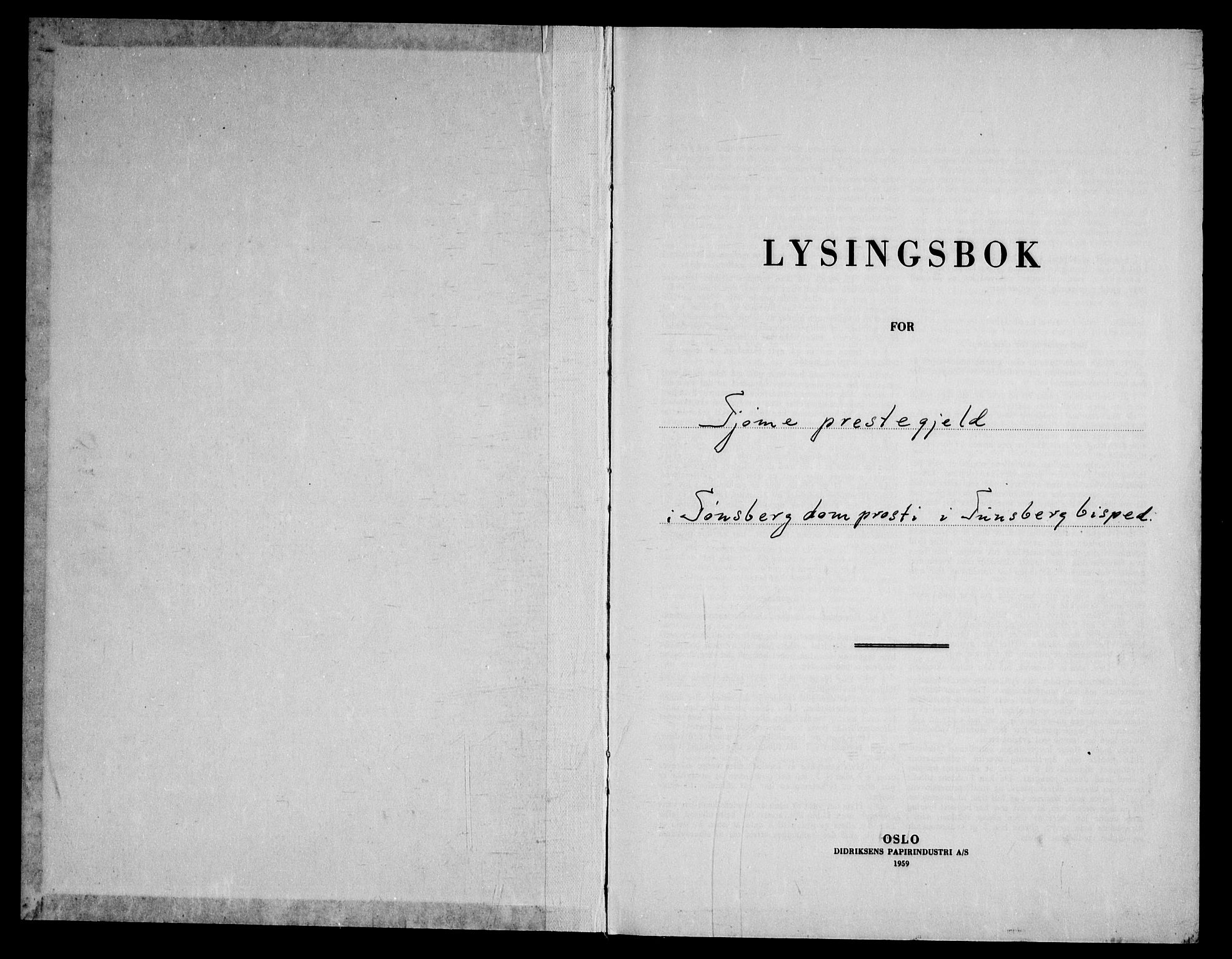 Tjøme kirkebøker, SAKO/A-328/H/Ha/L0003: Lysningsprotokoll nr. I 3, 1963-1974