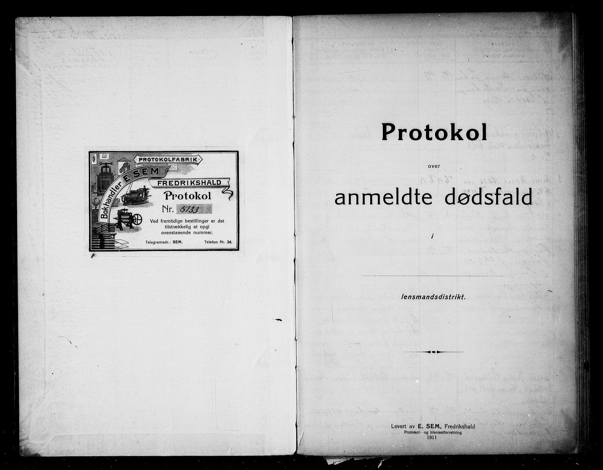 Berg lensmannskontor, SAO/A-10263/H/Ha/Haa/L0002: Dødsfallsprotokoll, 1913-1923
