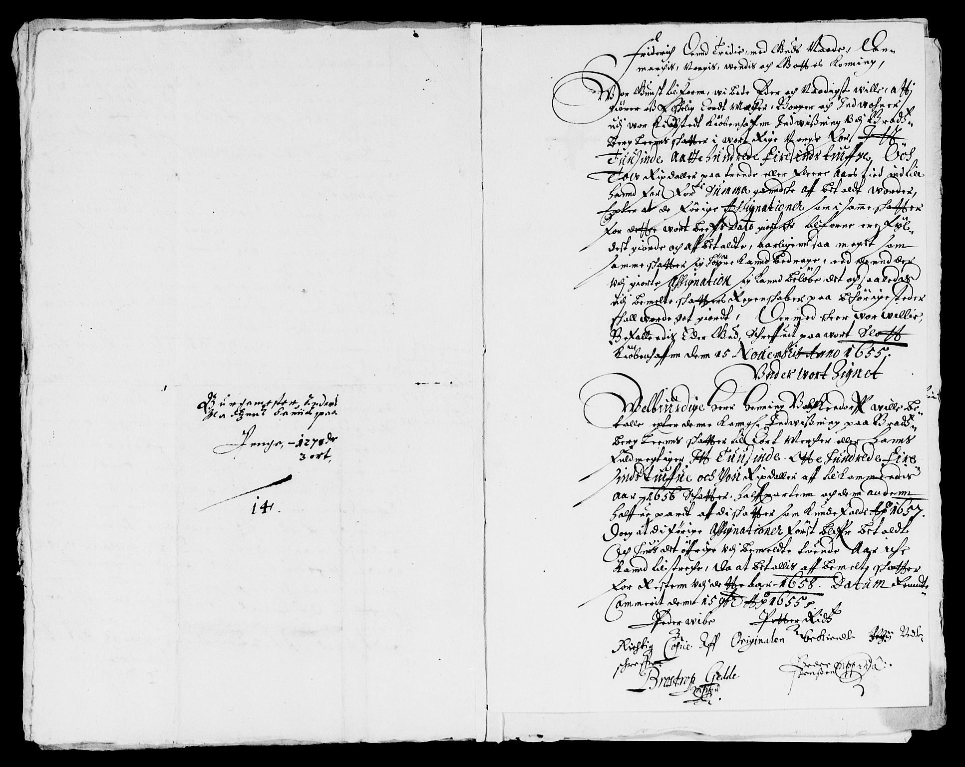 Rentekammeret inntil 1814, Reviderte regnskaper, Lensregnskaper, AV/RA-EA-5023/R/Rb/Rbp/L0043: Bratsberg len, 1656-1658