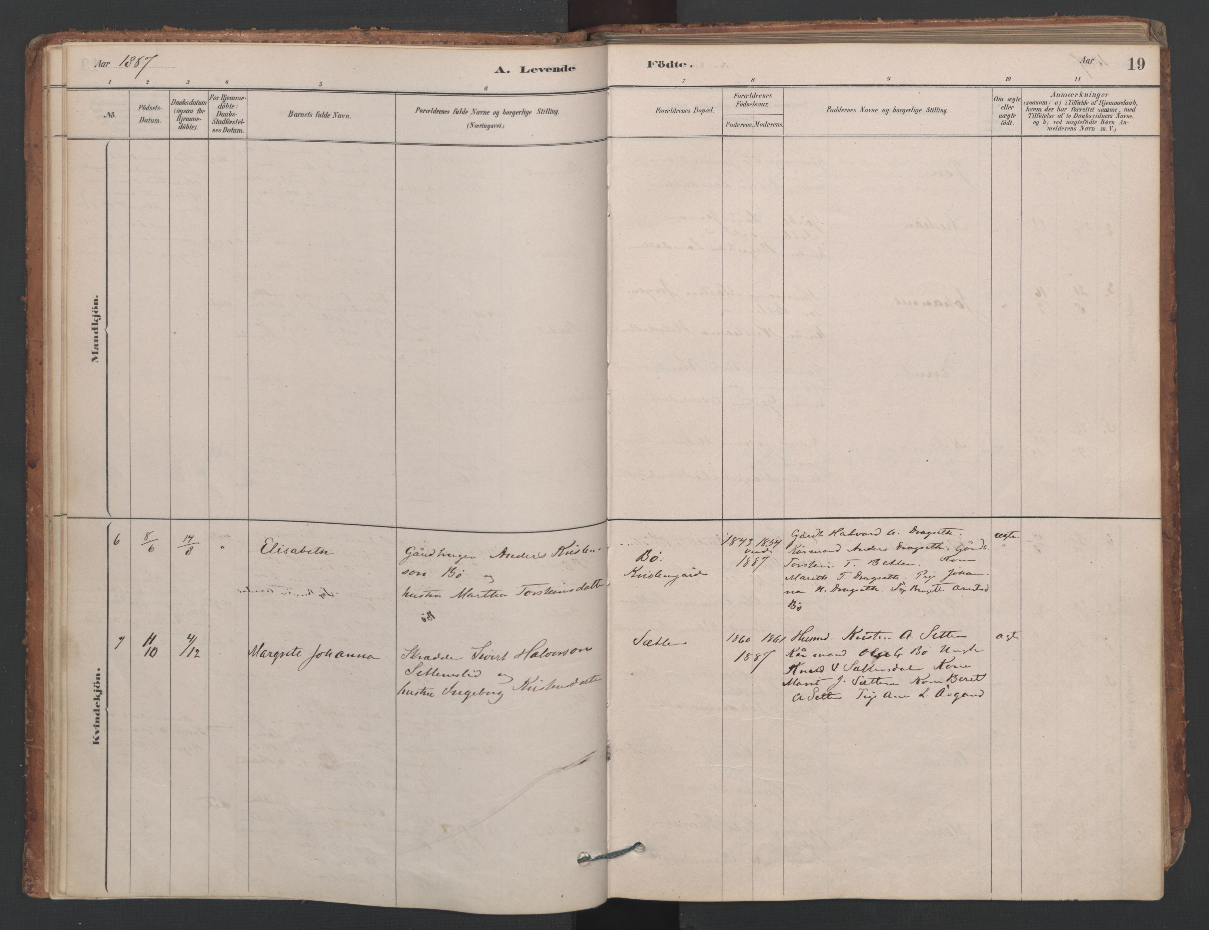 Ministerialprotokoller, klokkerbøker og fødselsregistre - Møre og Romsdal, AV/SAT-A-1454/594/L1036: Ministerialbok nr. 594A02 (?), 1879-1910, s. 19