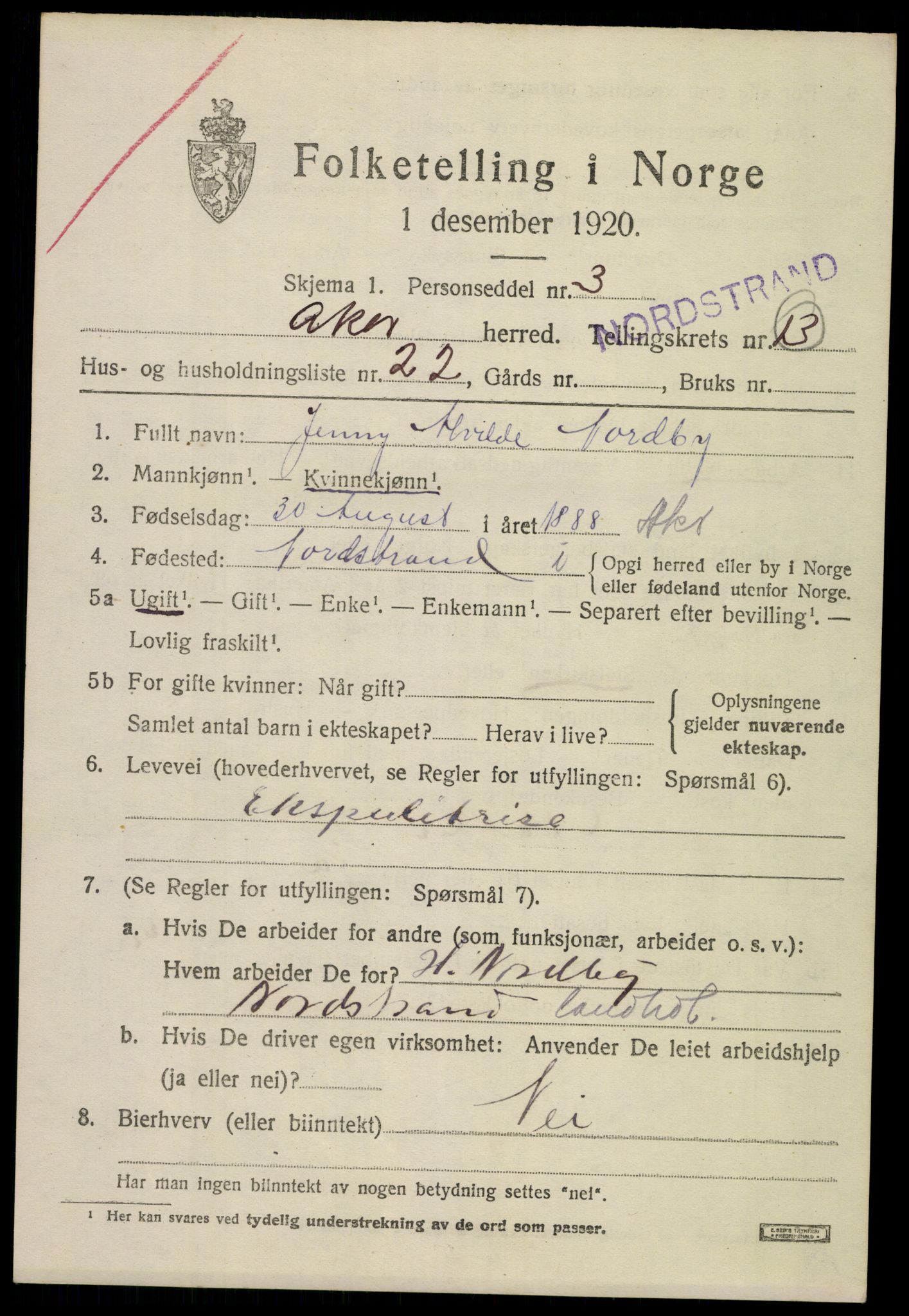 SAO, Folketelling 1920 for 0218 Aker herred, 1920, s. 77546