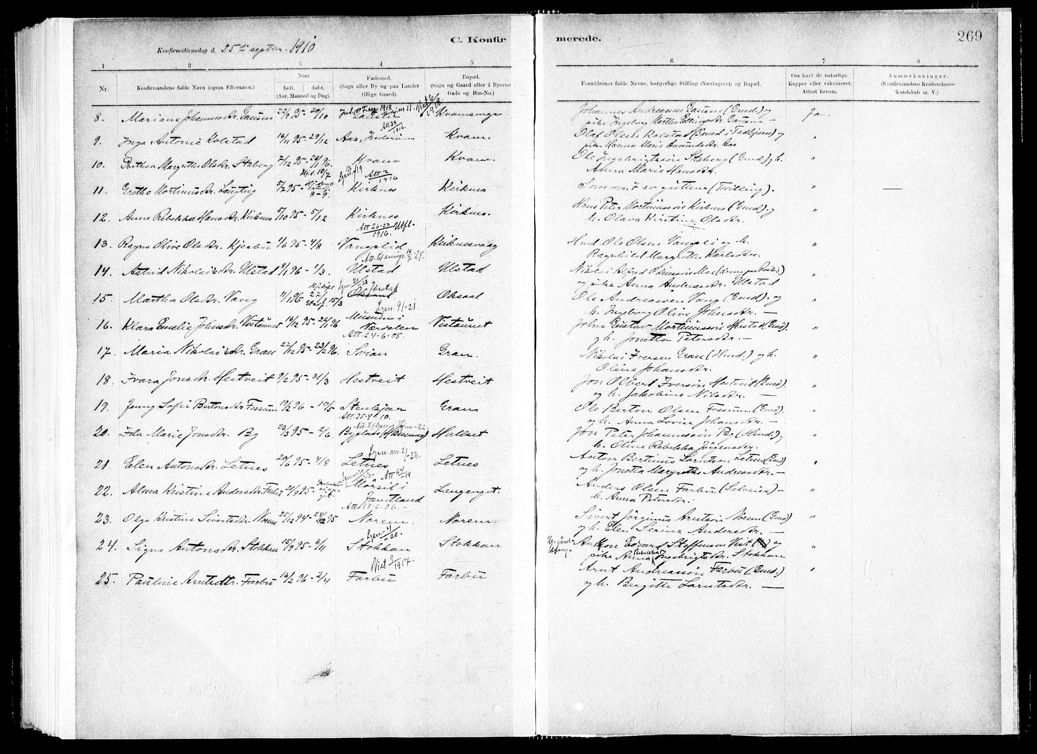 Ministerialprotokoller, klokkerbøker og fødselsregistre - Nord-Trøndelag, SAT/A-1458/730/L0285: Ministerialbok nr. 730A10, 1879-1914, s. 269