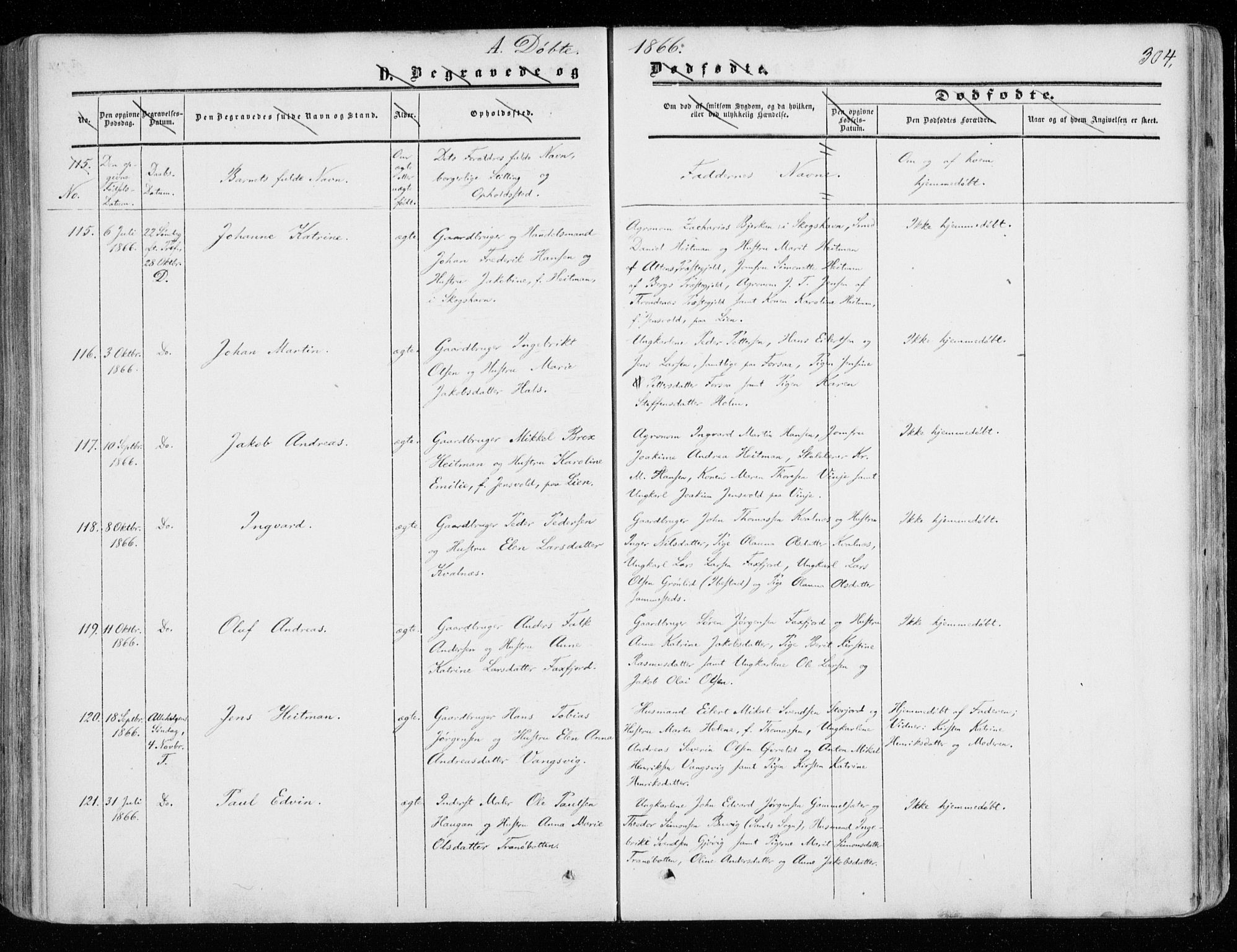 Tranøy sokneprestkontor, SATØ/S-1313/I/Ia/Iaa/L0007kirke: Ministerialbok nr. 7, 1856-1866, s. 304