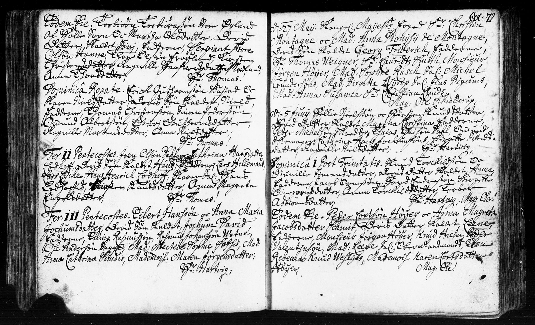 Domkirken sokneprestkontor, AV/SAST-A-101812/001/30/30BB/L0002: Klokkerbok nr. B 2, 1714-1733, s. 72