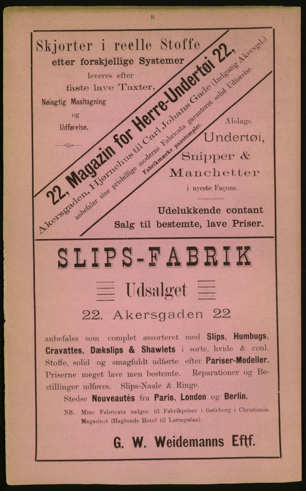 Kristiania/Oslo adressebok, PUBL/-, 1882, s. 8